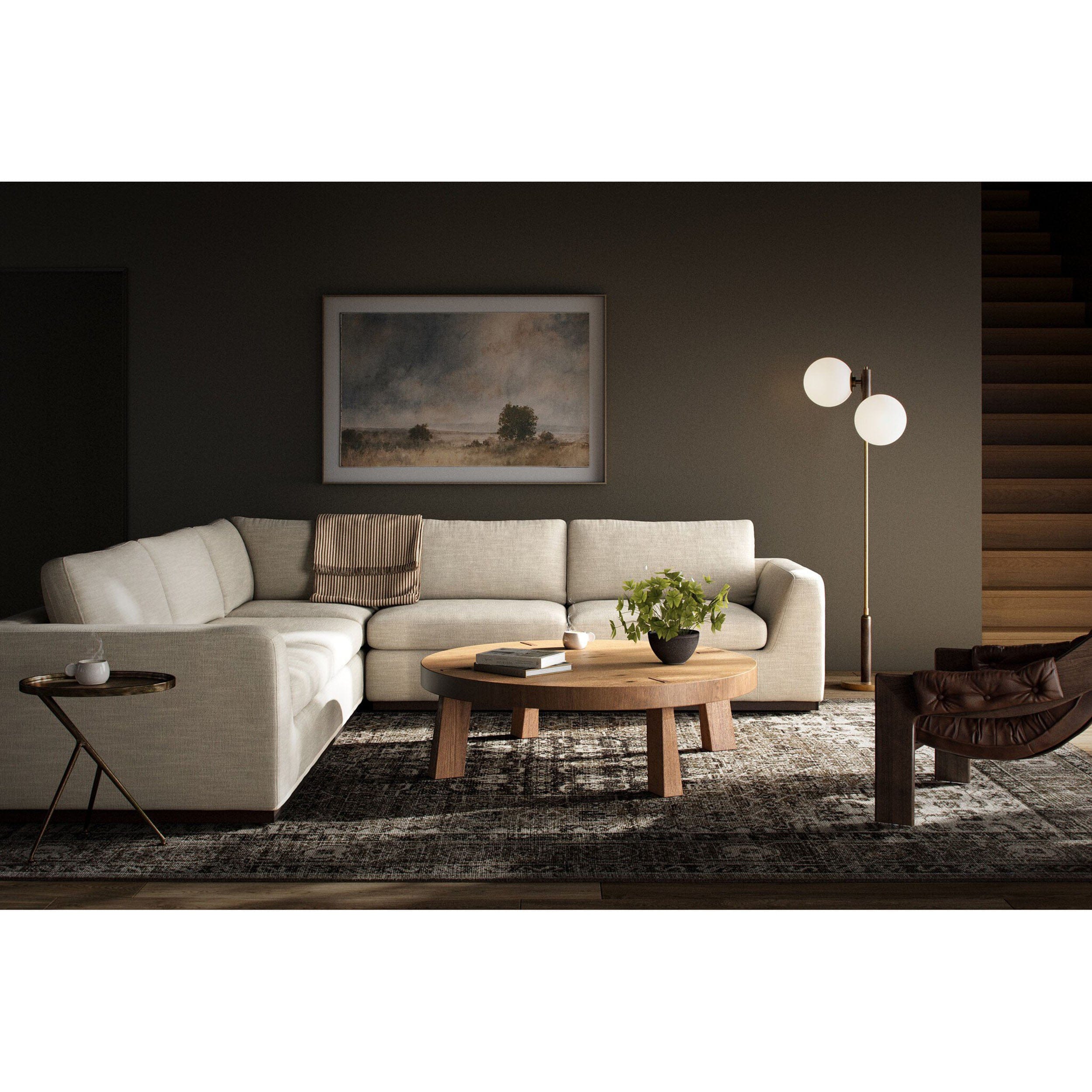 Colt 3 Piece Sectional, Savoy Parchment by Four hands - Image 2