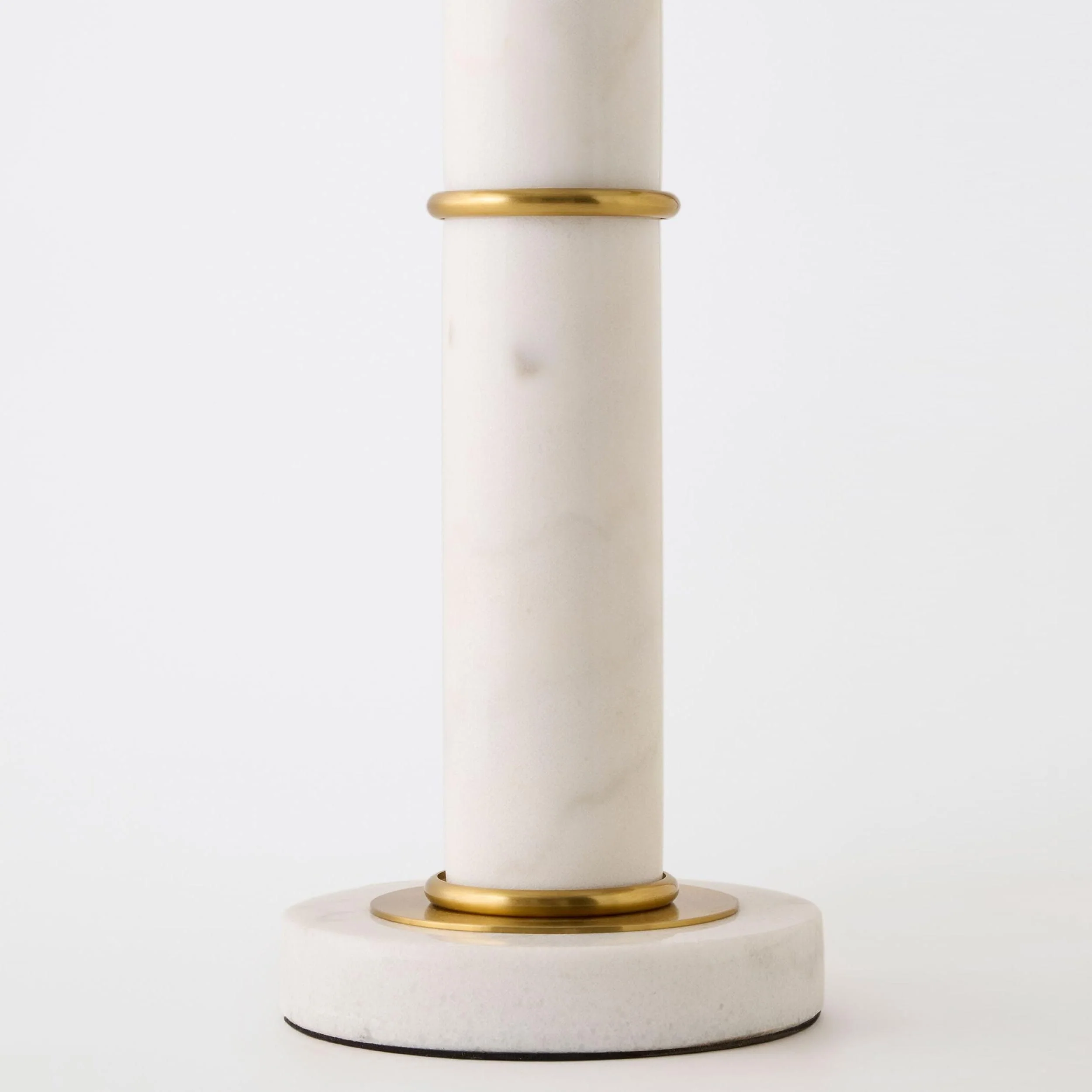 Column Lamp, White Marble - Image 4
