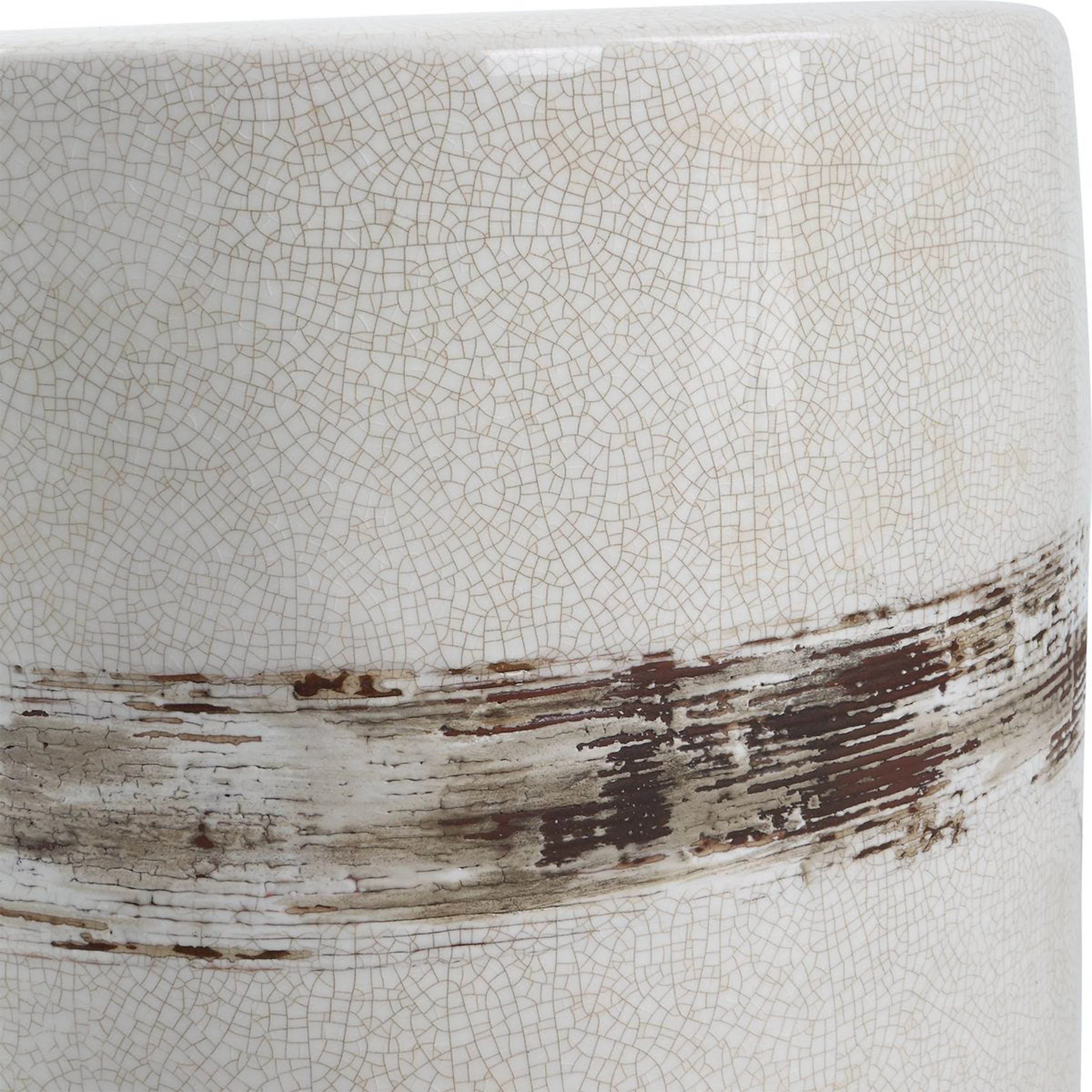 Comanche Garden Stool, Off-White - Image 2