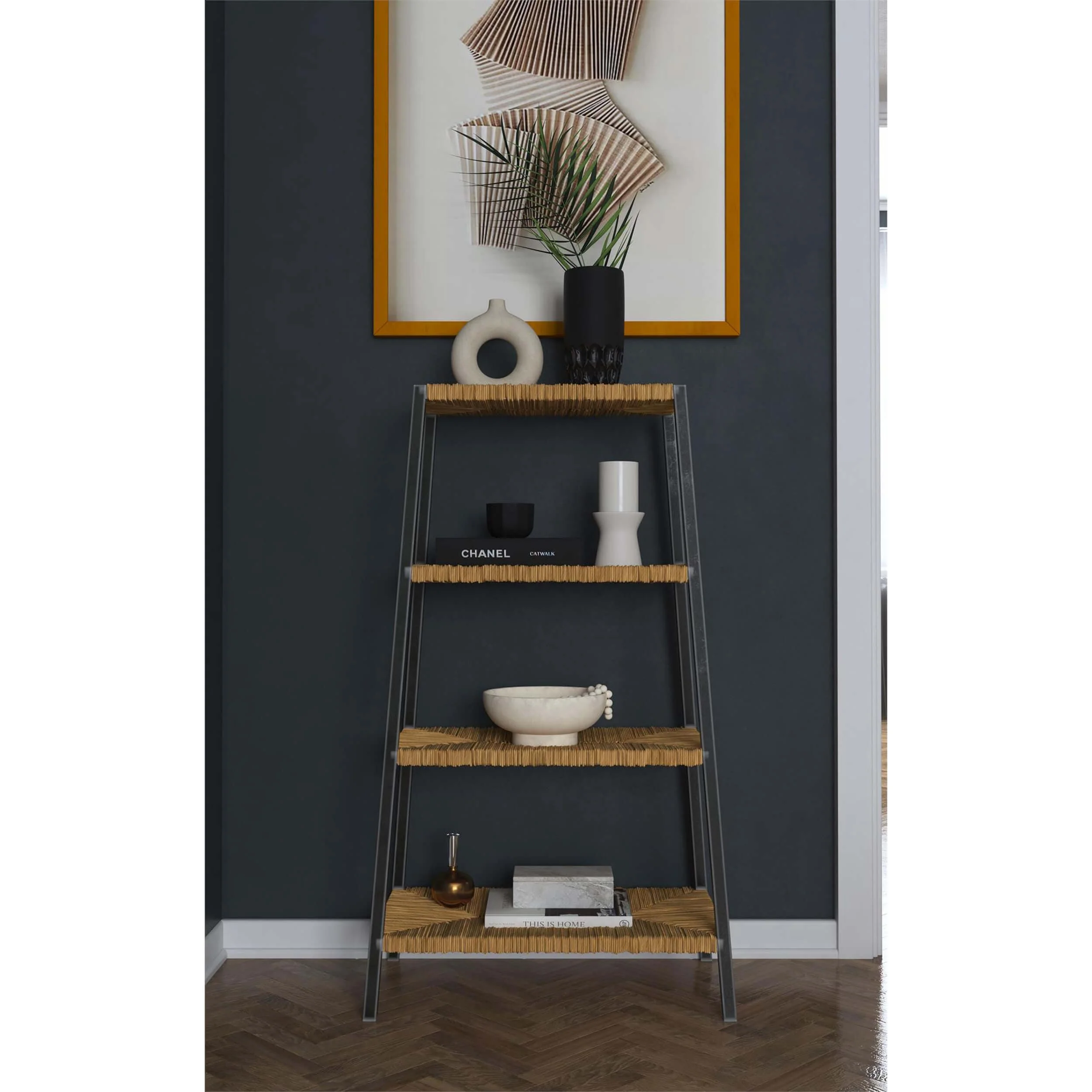 Commerce & Market Fiber Rush Bookcase - Image 3