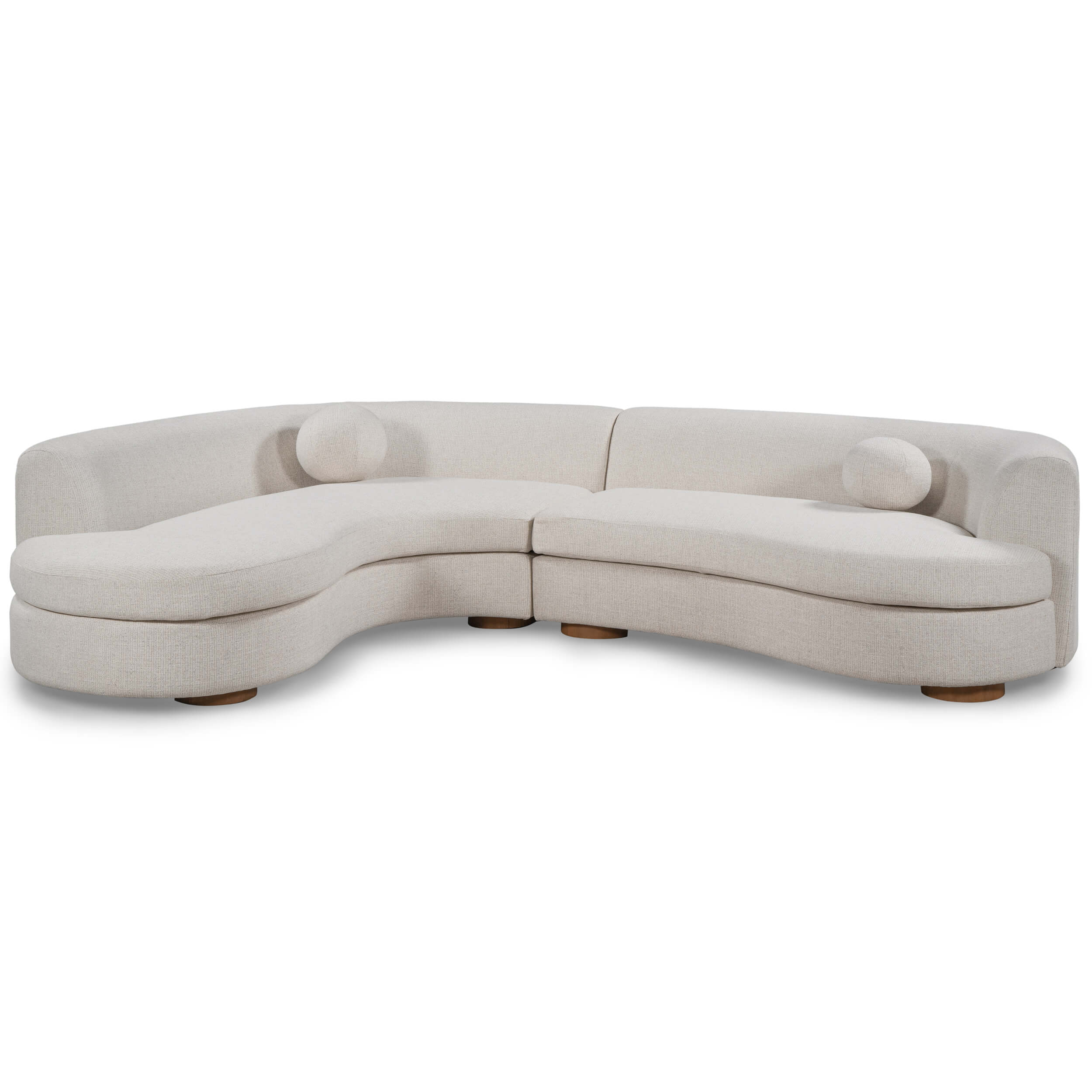Concord 2 Piece Sectional, Ivory