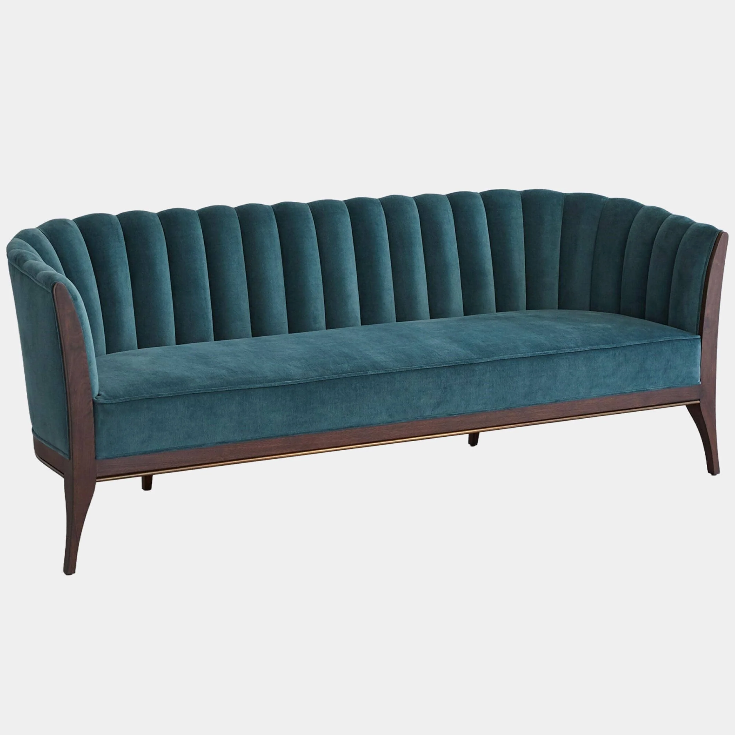 Connor Channel Back Sofa, Dragonfly Velvet - Image 2