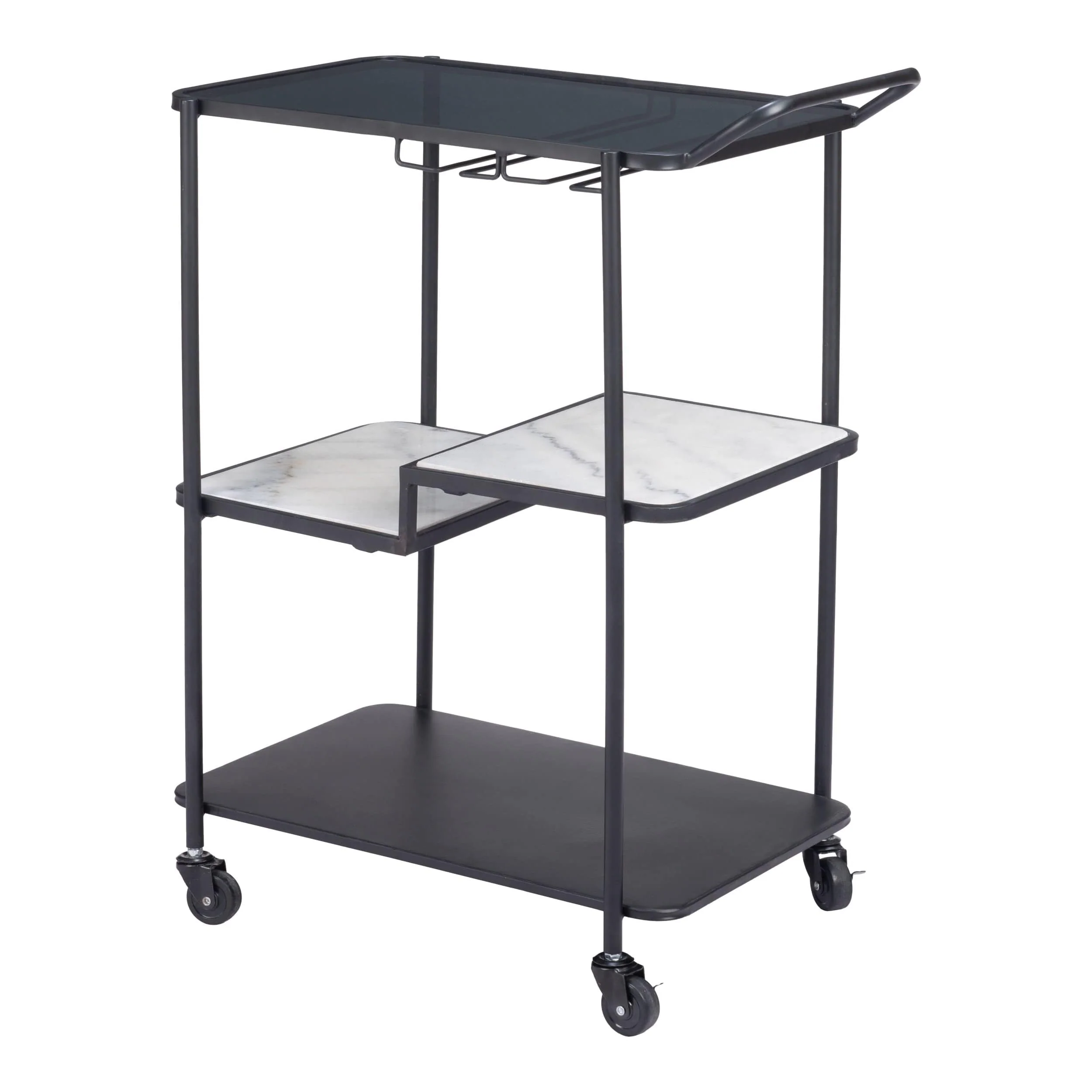 Constanza Bar Cart, Black - Image 6