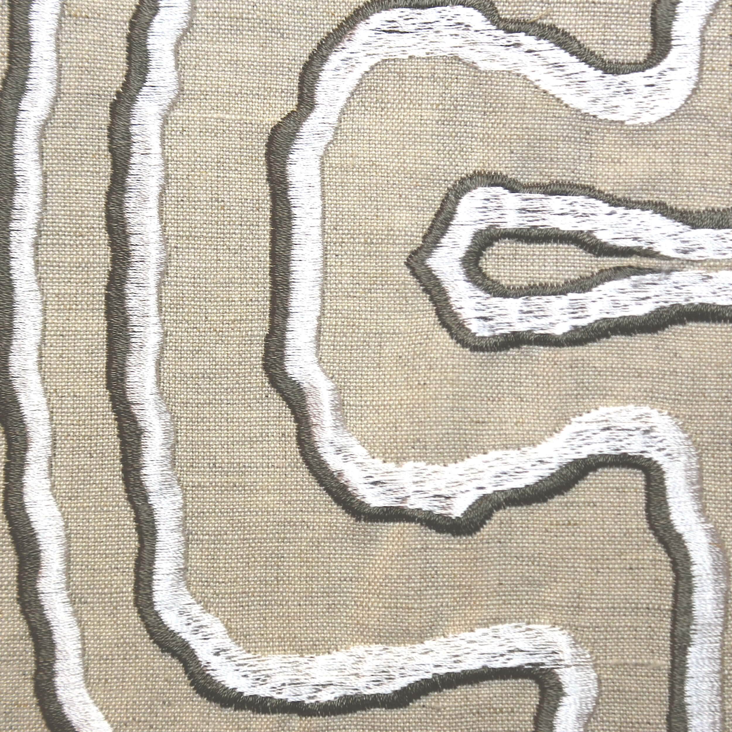 Contour Pillow, Natural Charcoal - Image 3