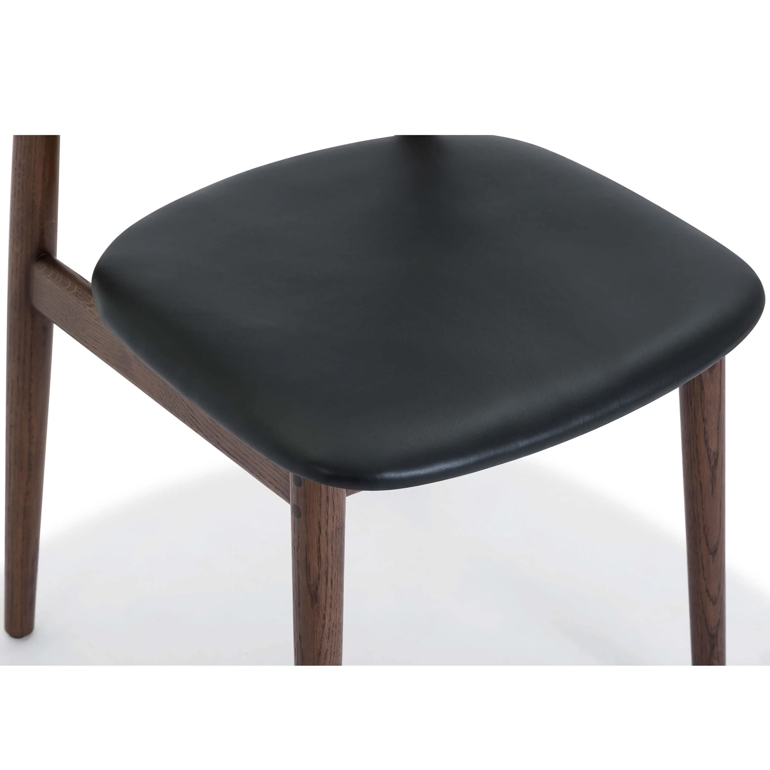 Converse Leather Dining Chair, Mud Brown, Set of 2 - Image 4