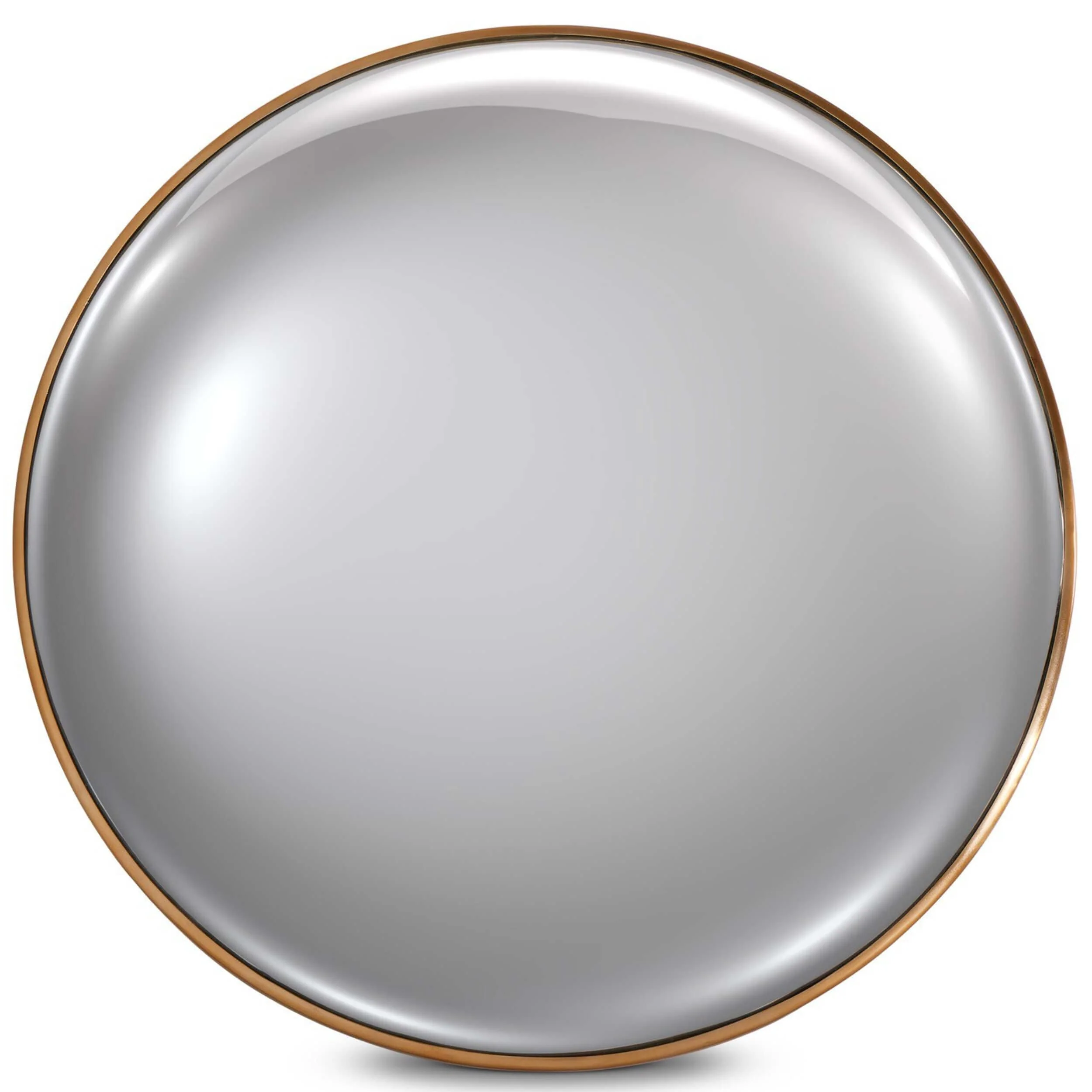 Convex Mirror, Vintage Brass by Four Hands
