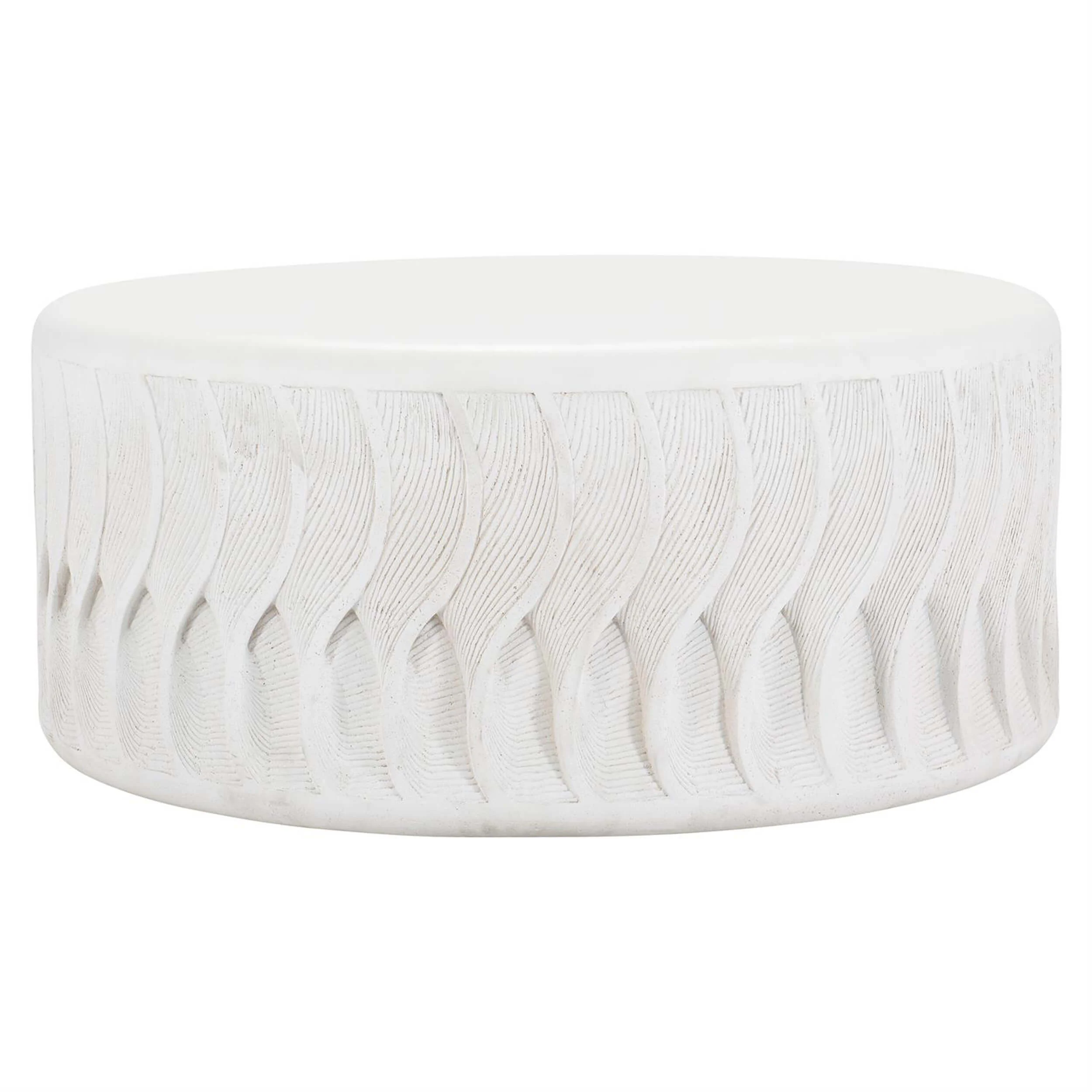 Coquille Outdoor Cocktail Table, White