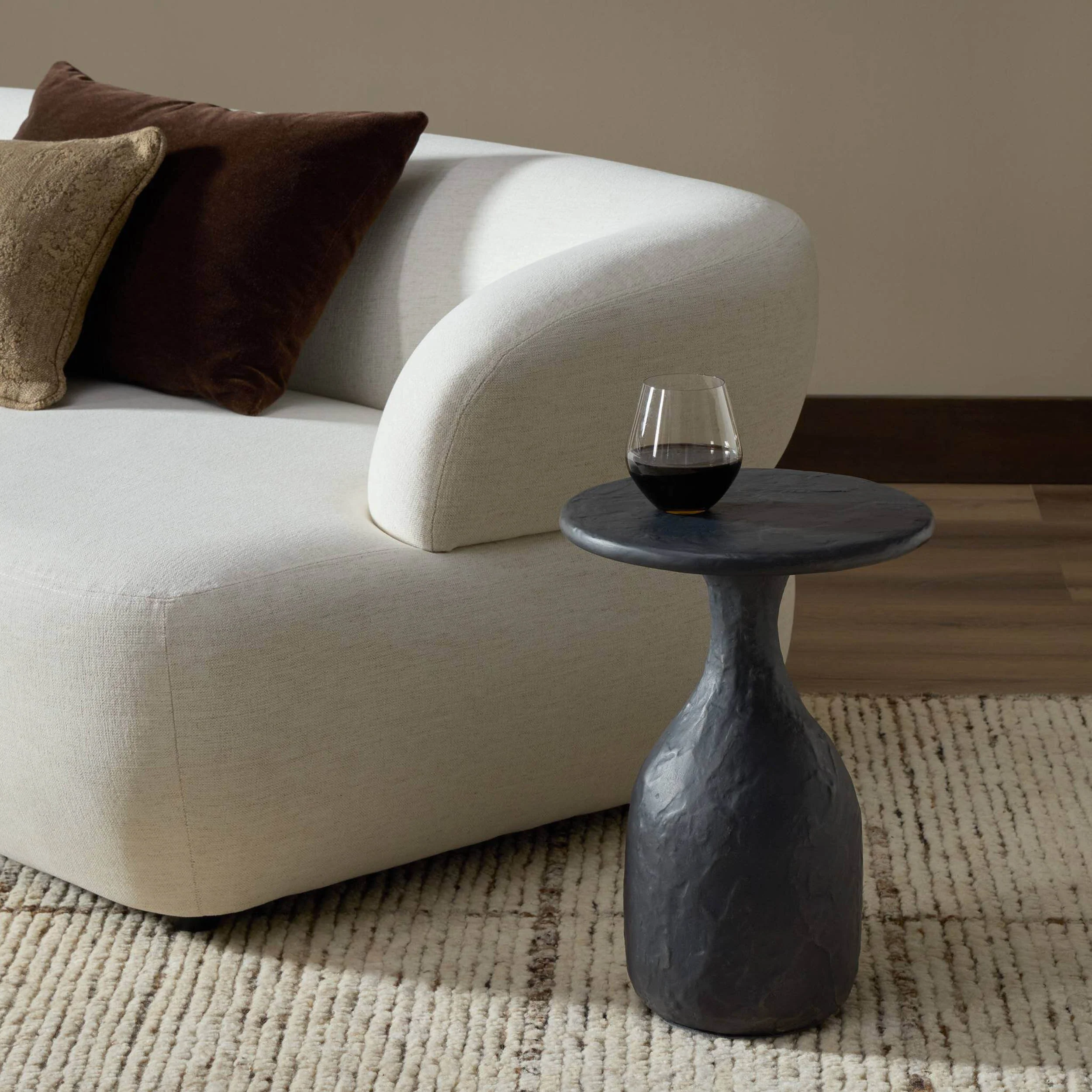 Cora Nesting End Table, Obsidian Concrete by Four Hands - Image 6