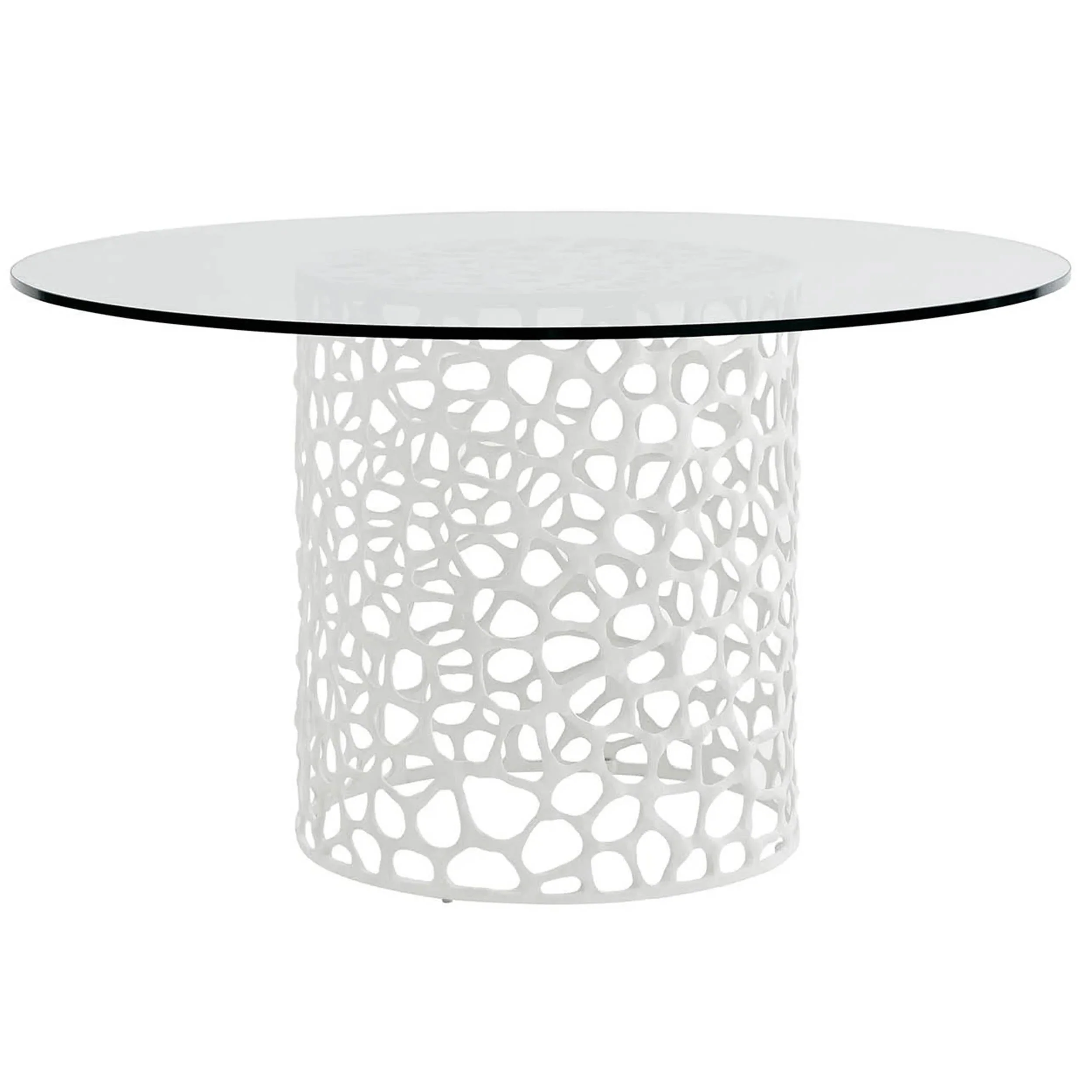 Coral Round Dining Table, White