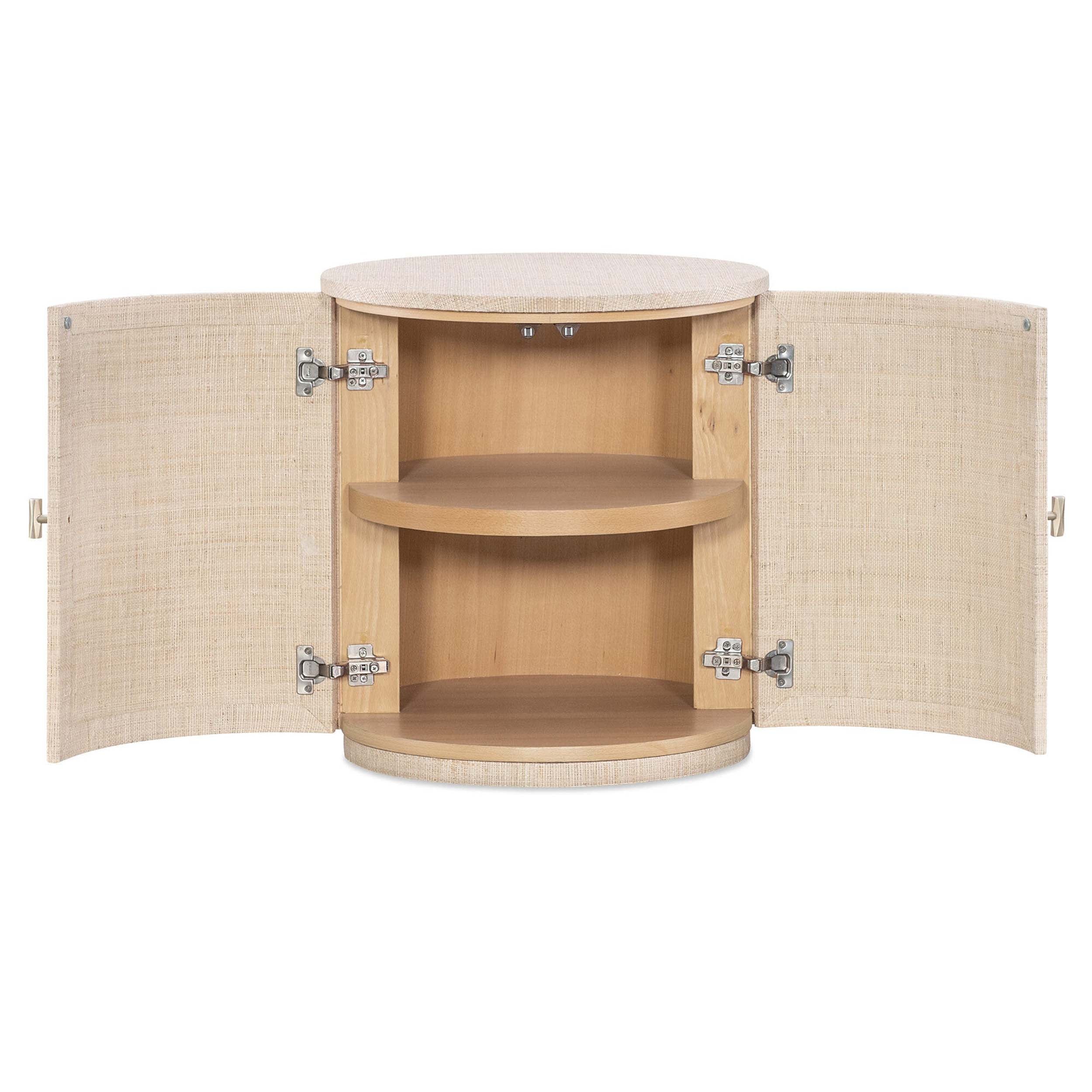 Coral Round End Table, Natural - Image 5
