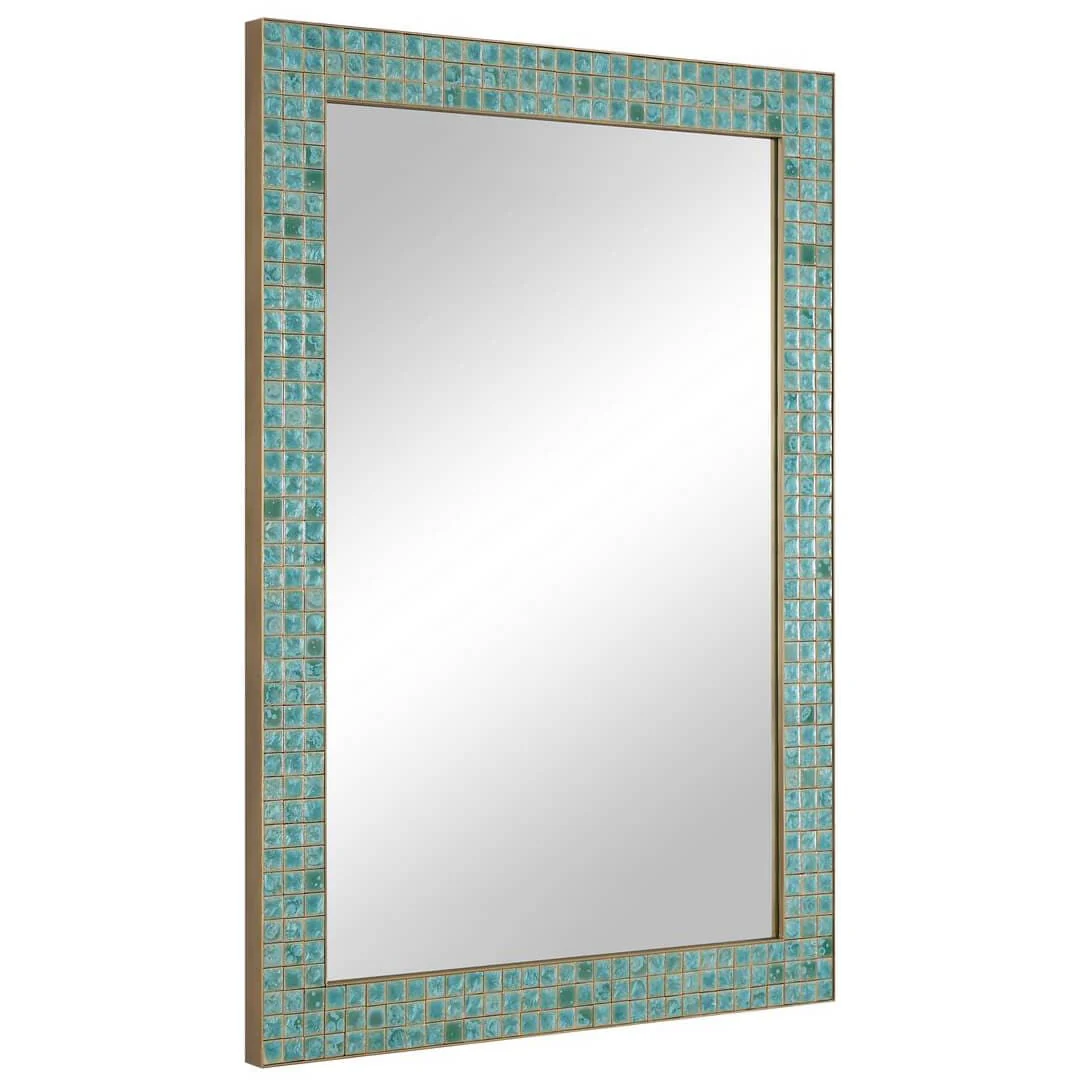 Coralie Mirror, Teal Green - Image 2