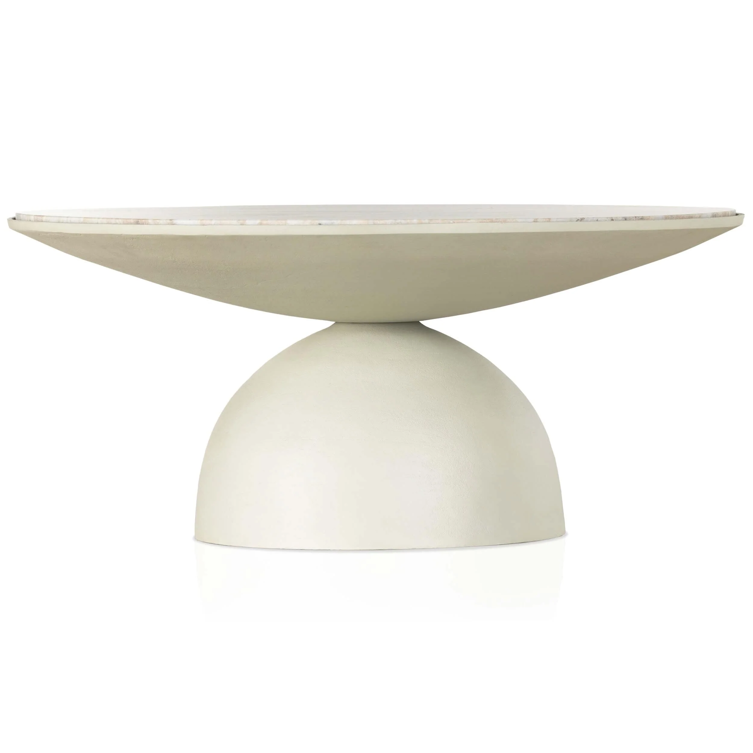 Corbett Coffee Table, Matte White by Four Hands - Image 2