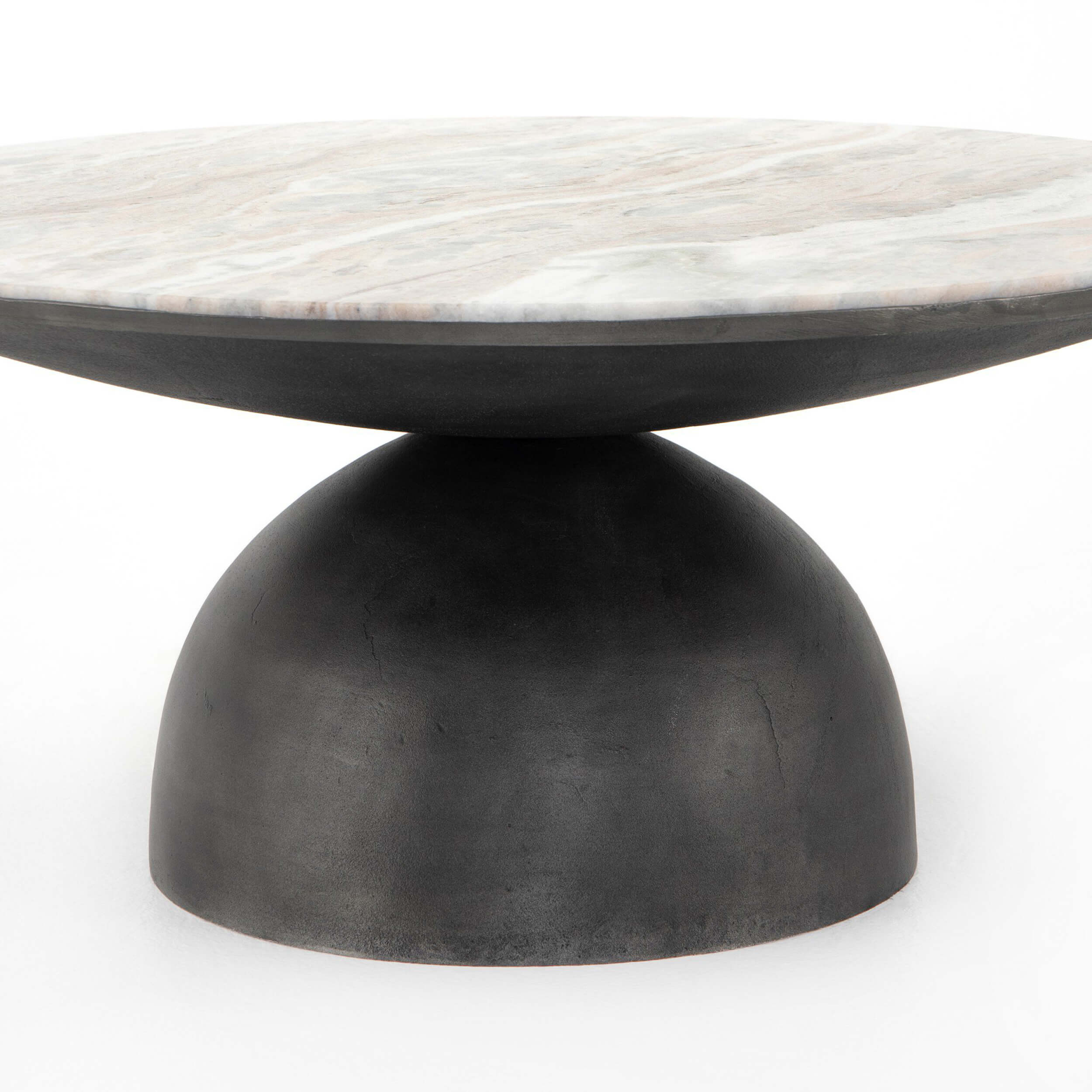 Corbett Coffee Table, Cream Taupe/Hammered Grey by Four Hands - Image 8