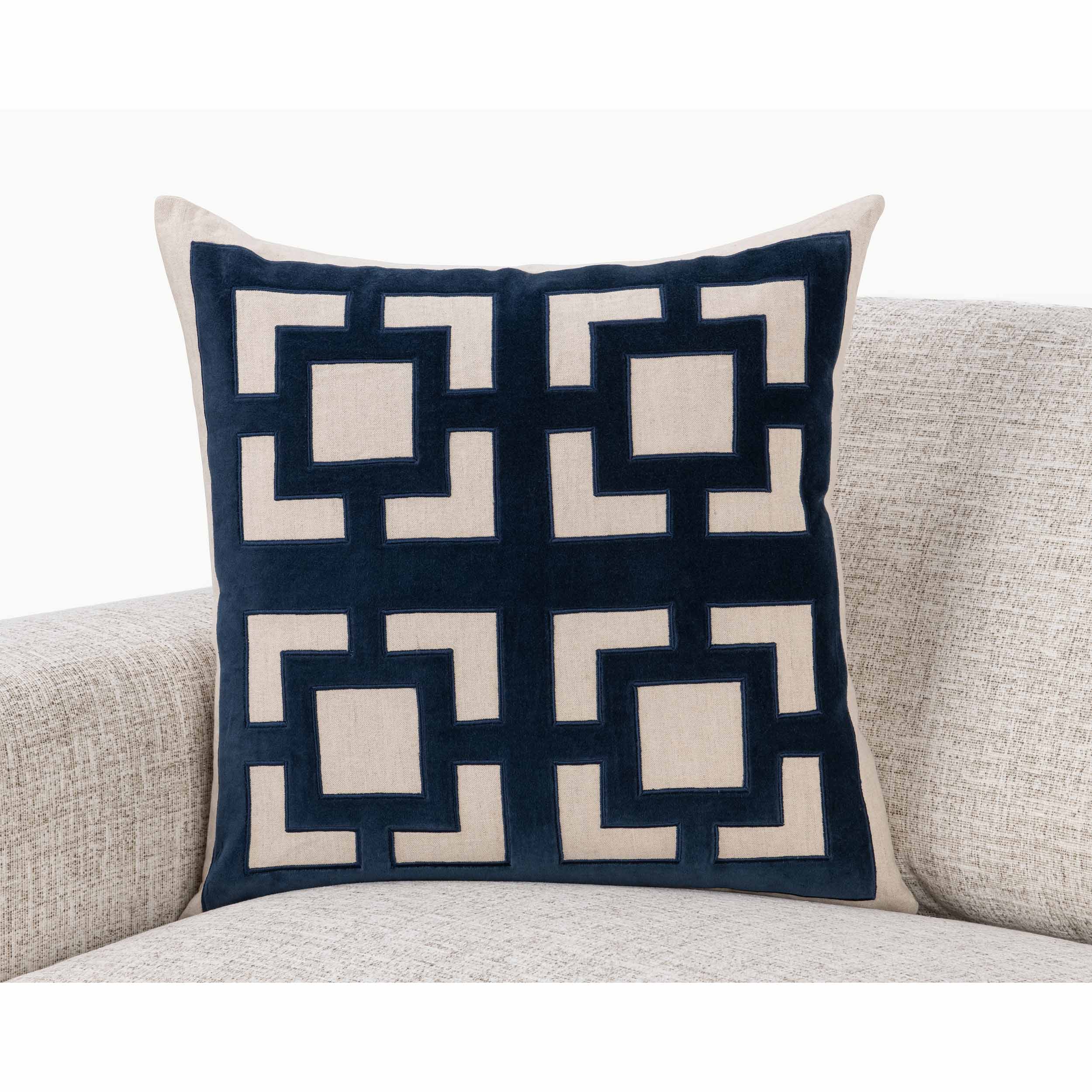 Corbin Pillow, Navy Blue - Image 5