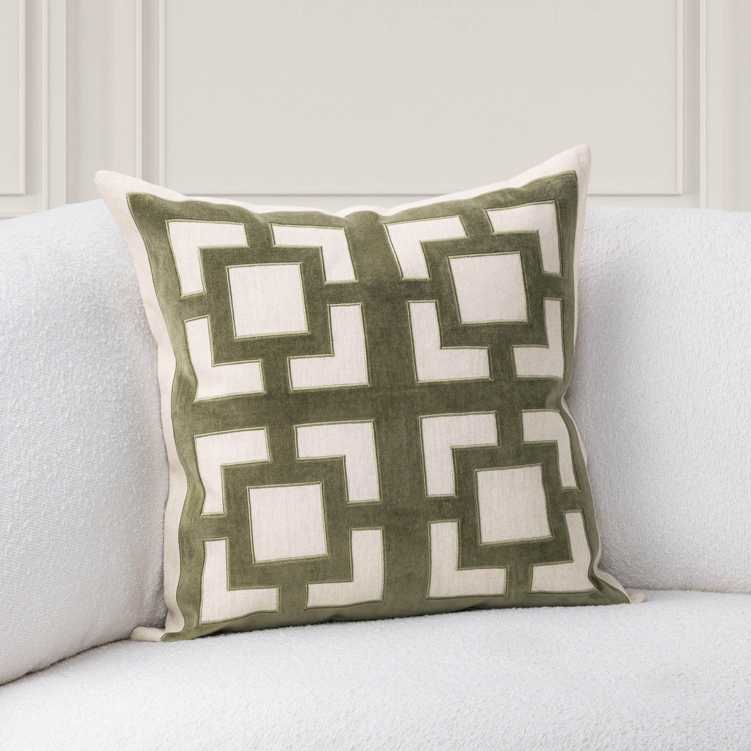 Corbin Pillow, Olive Green - Image 3