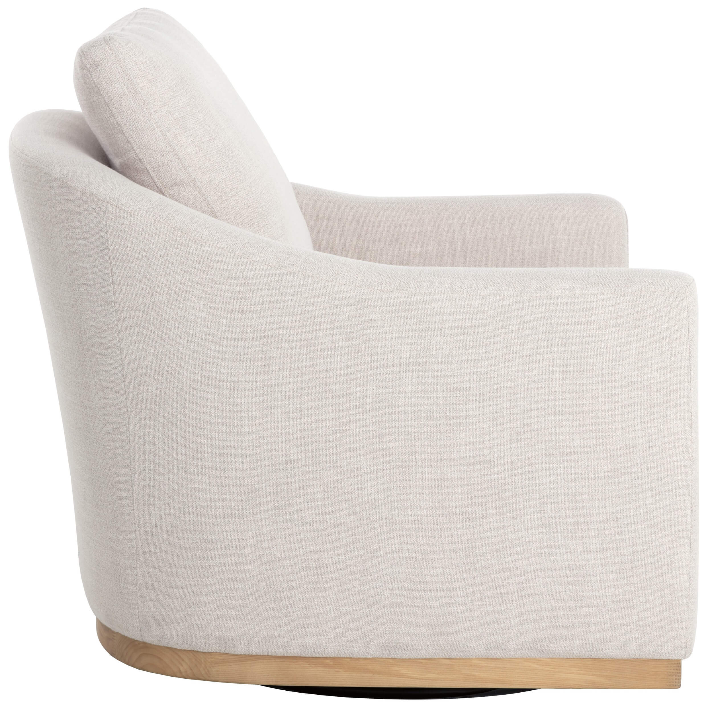 Corbin Swivel Chair, Effie Linen - Image 3
