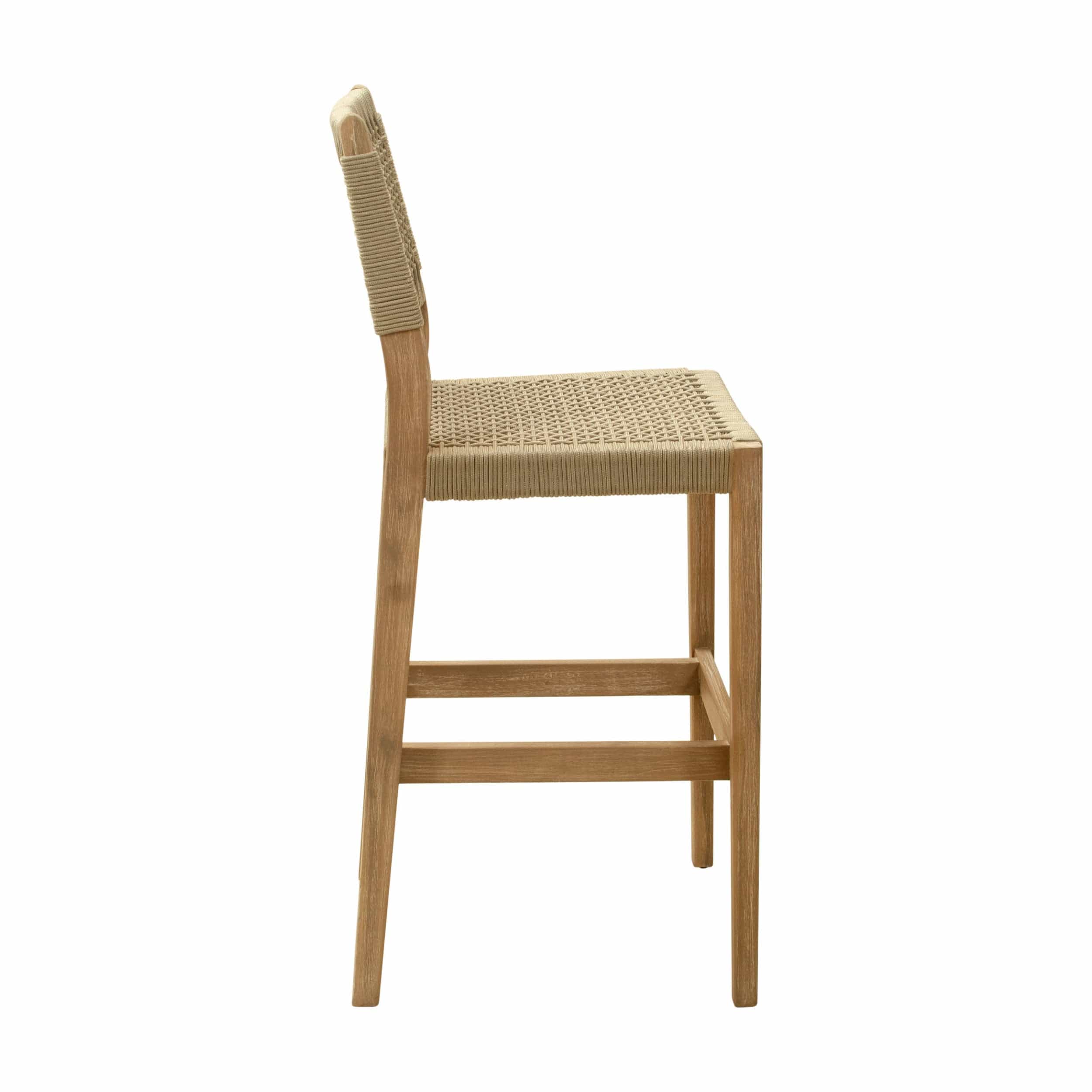 Corde Barstool, Beige - Image 3
