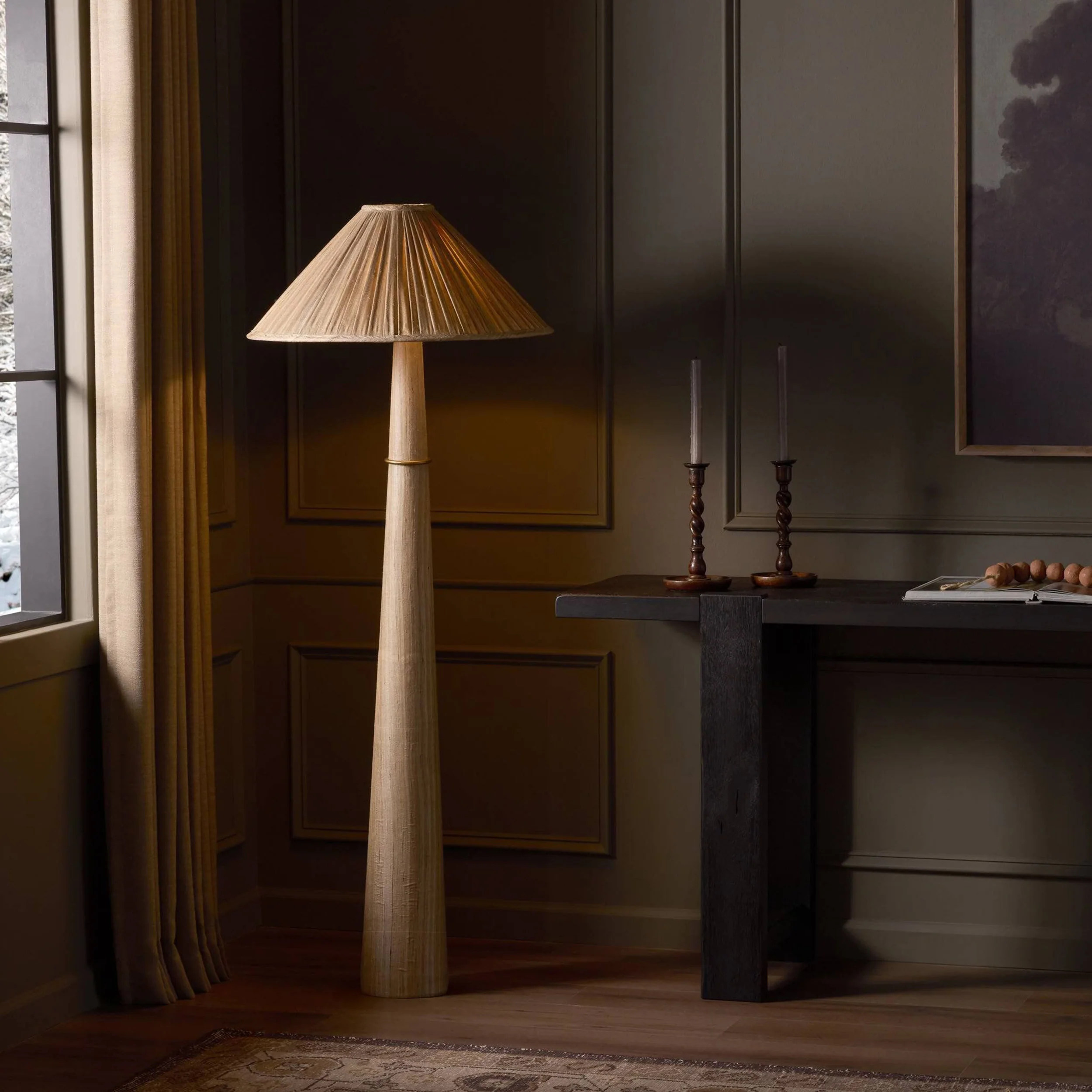 Cordelia Floor Lamp, Antique Brass by Four Hands - Image 6