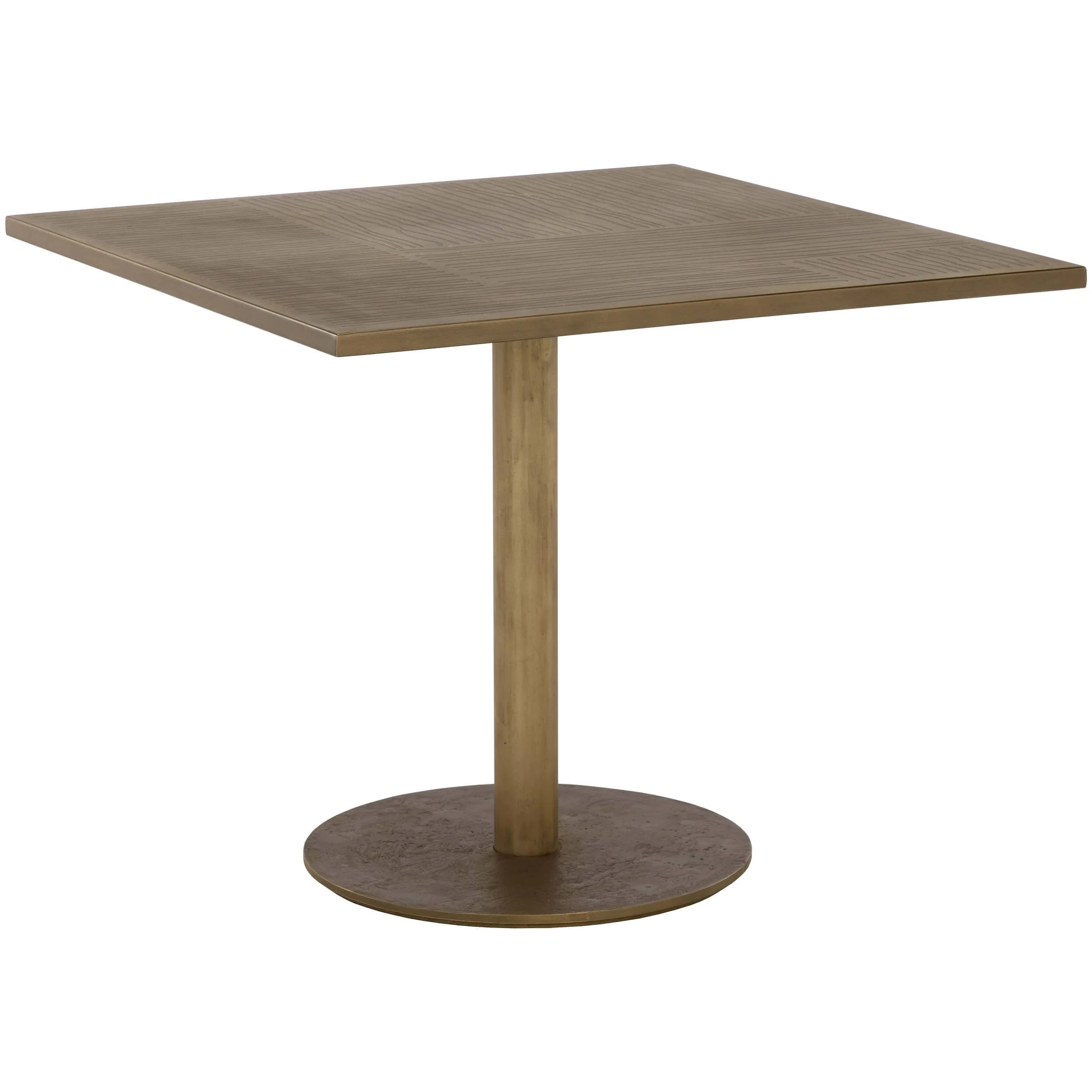 Corina Bistro Table, Antique Brass