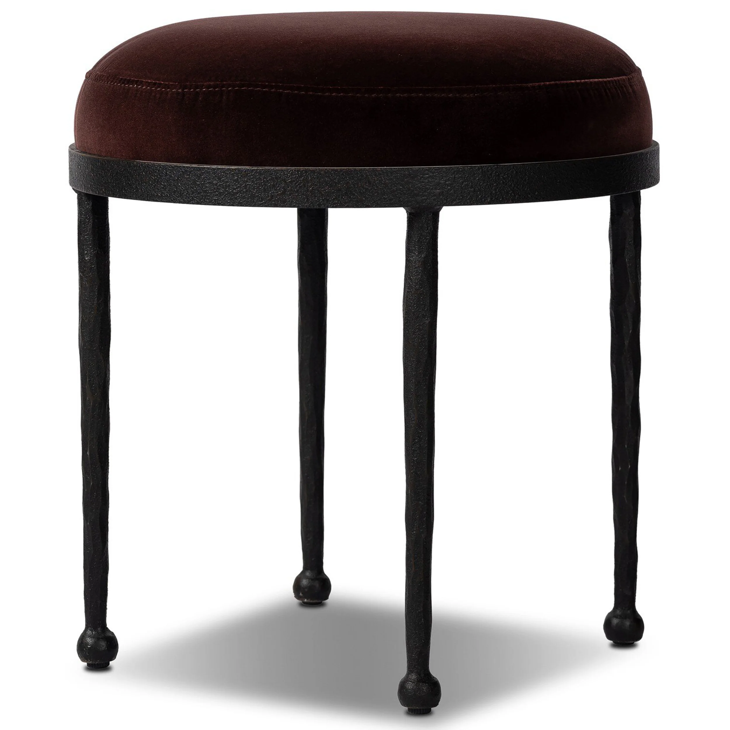 Corinne Accent Stool, Surrey Plum by Four Hands