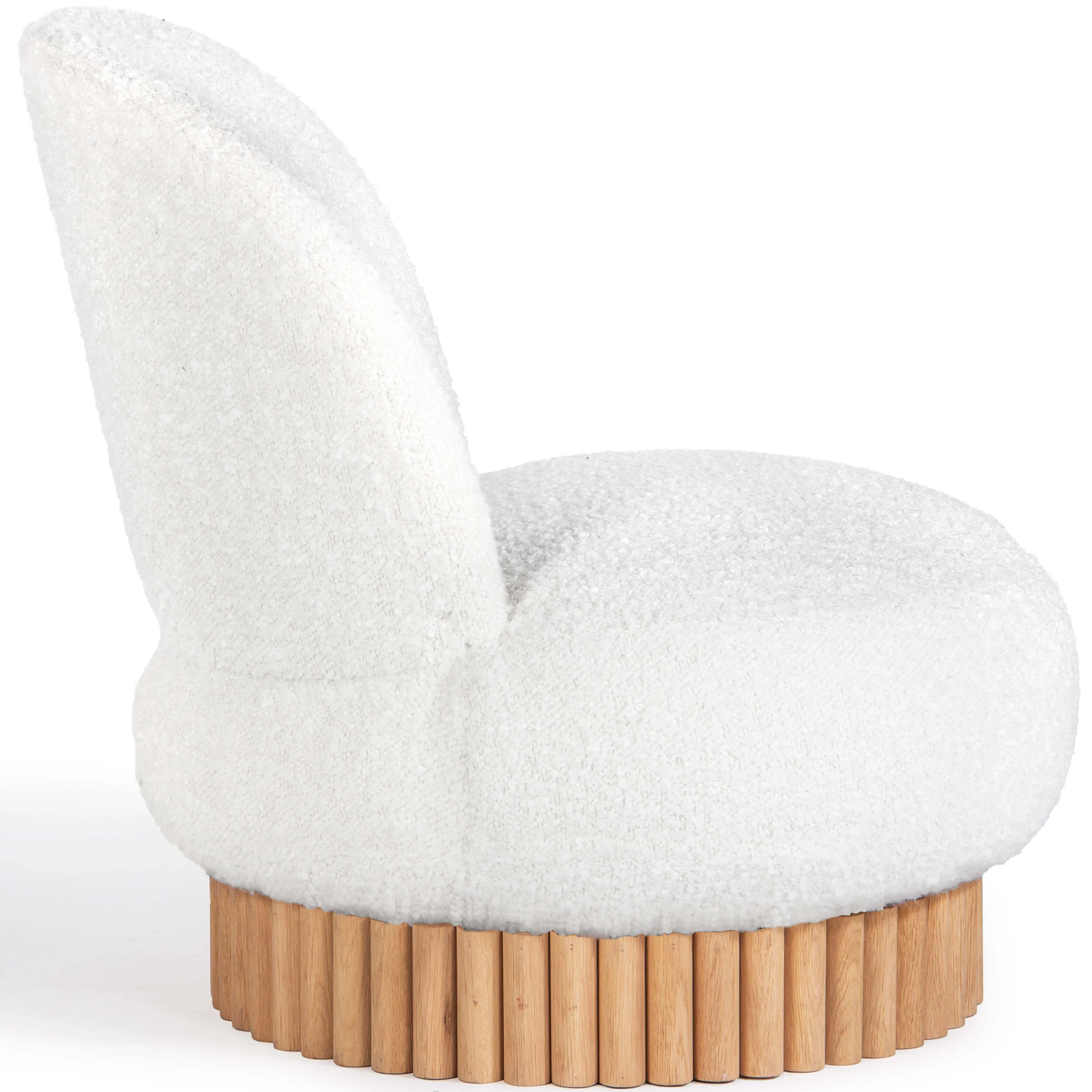 Corso Swivel Chair, White - Image 3