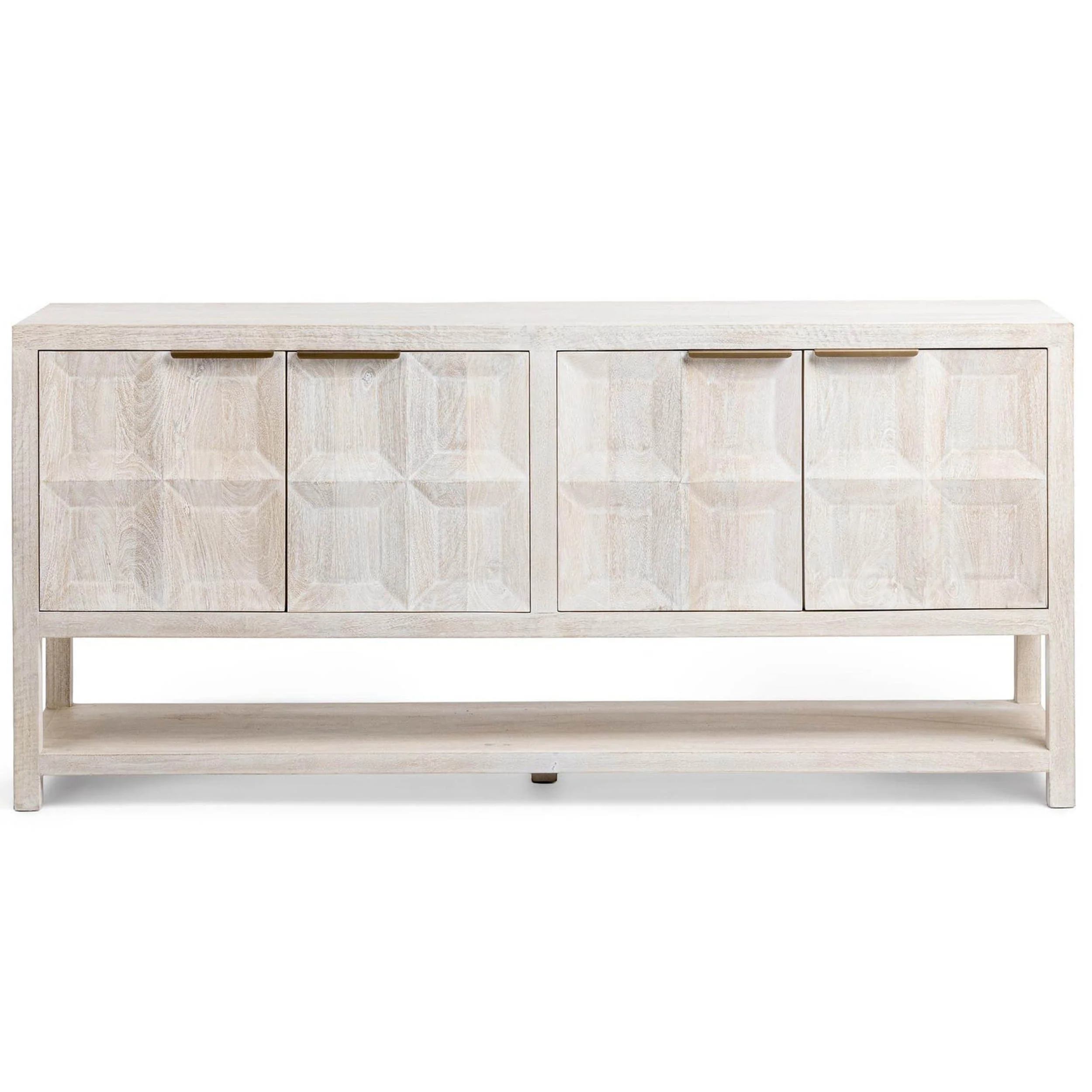 Costa 4 Door Cabinet, Cream - Image 2