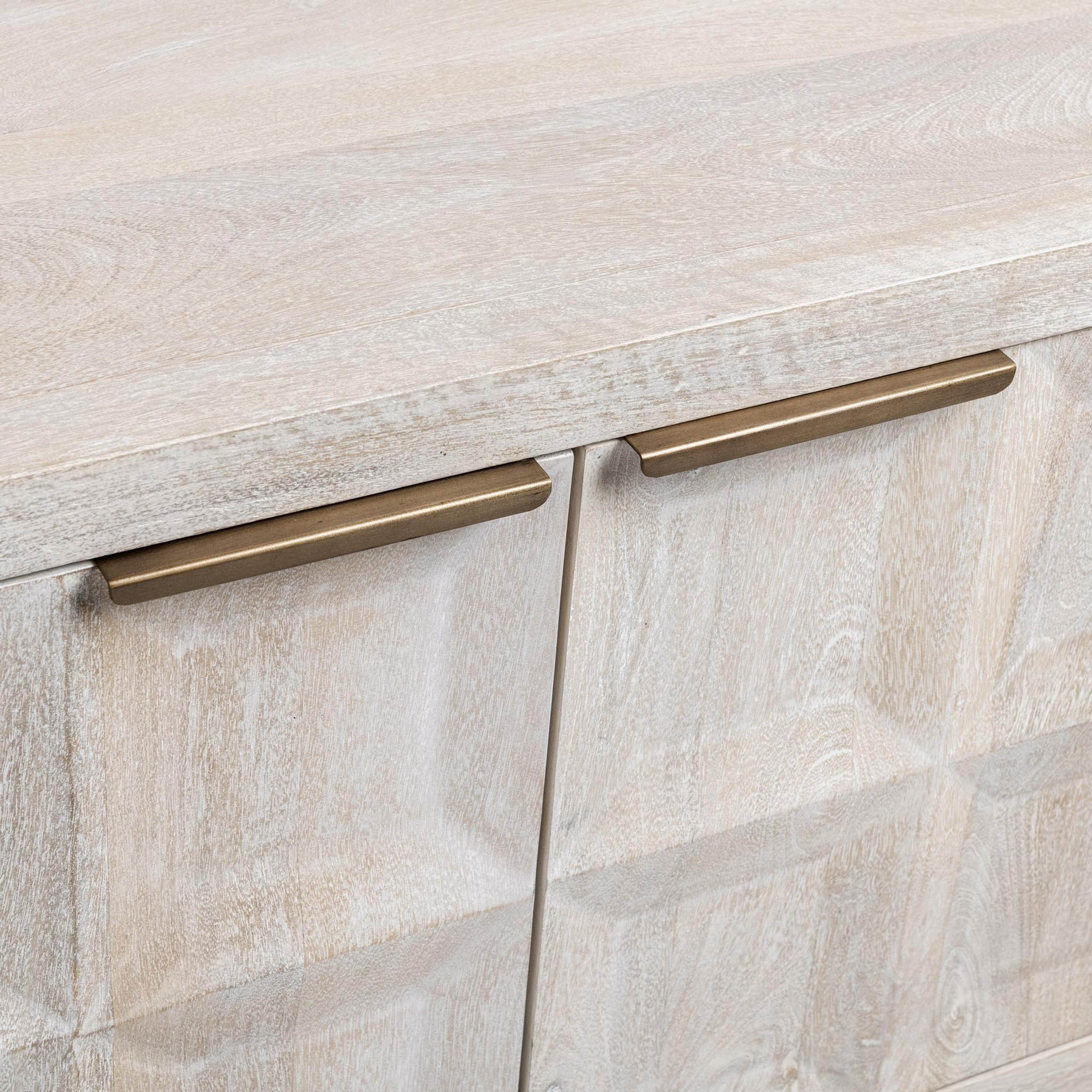 Costa 4 Door Cabinet, Cream - Image 5