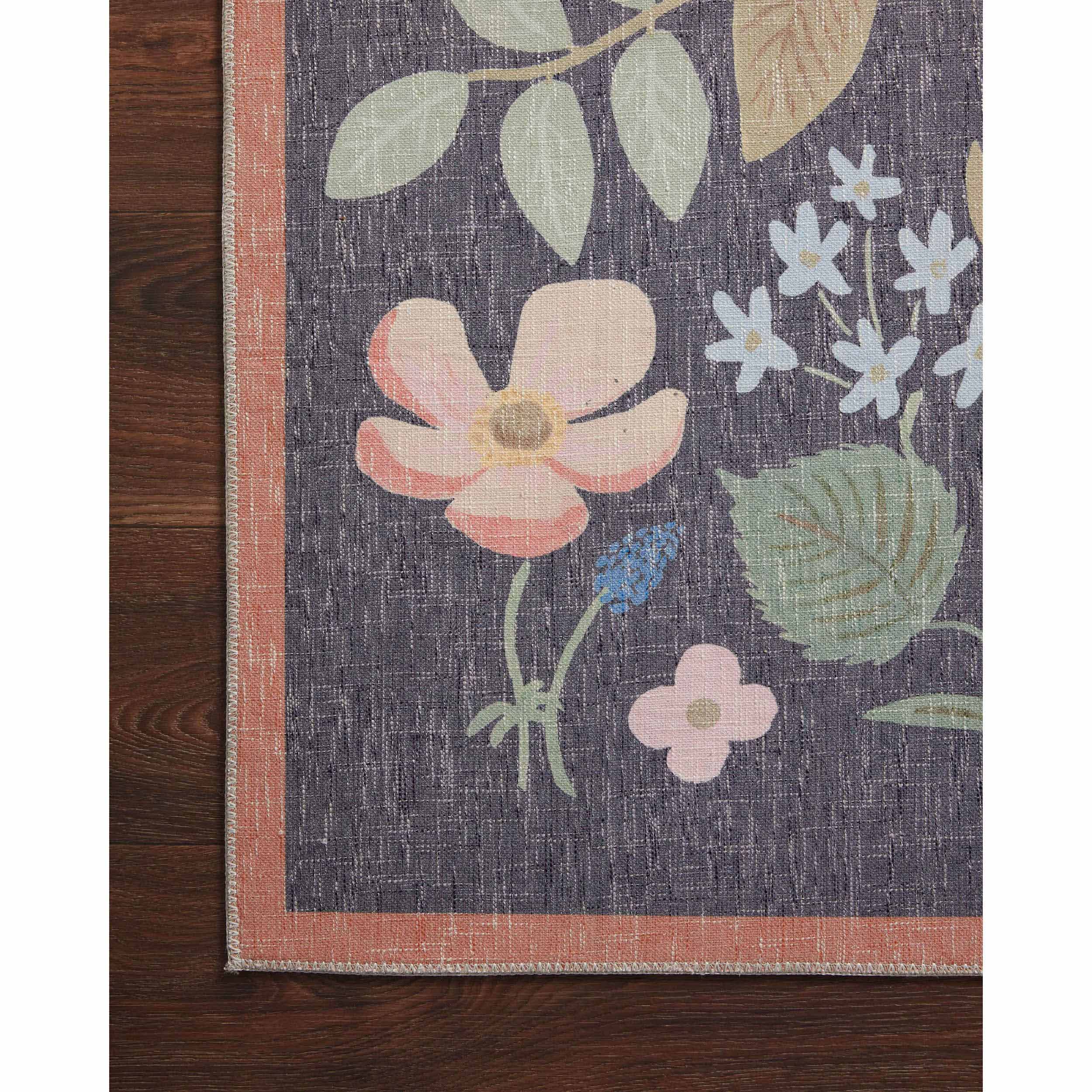 Rifle Paper Co. x Loloi Rug Cotswolds COT-01, Black - Image 2