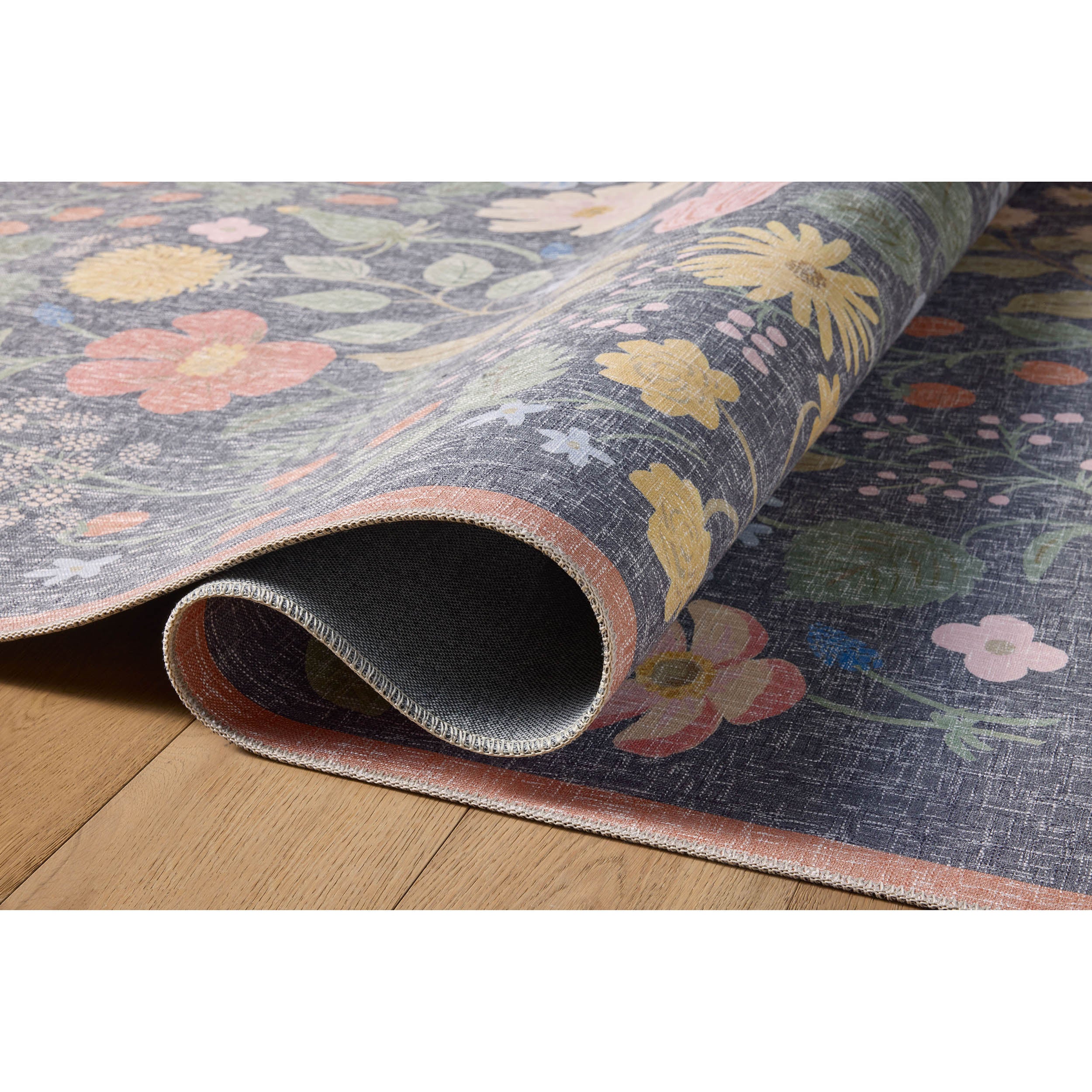 Rifle Paper Co. x Loloi Rug Cotswolds COT-01, Black - Image 3
