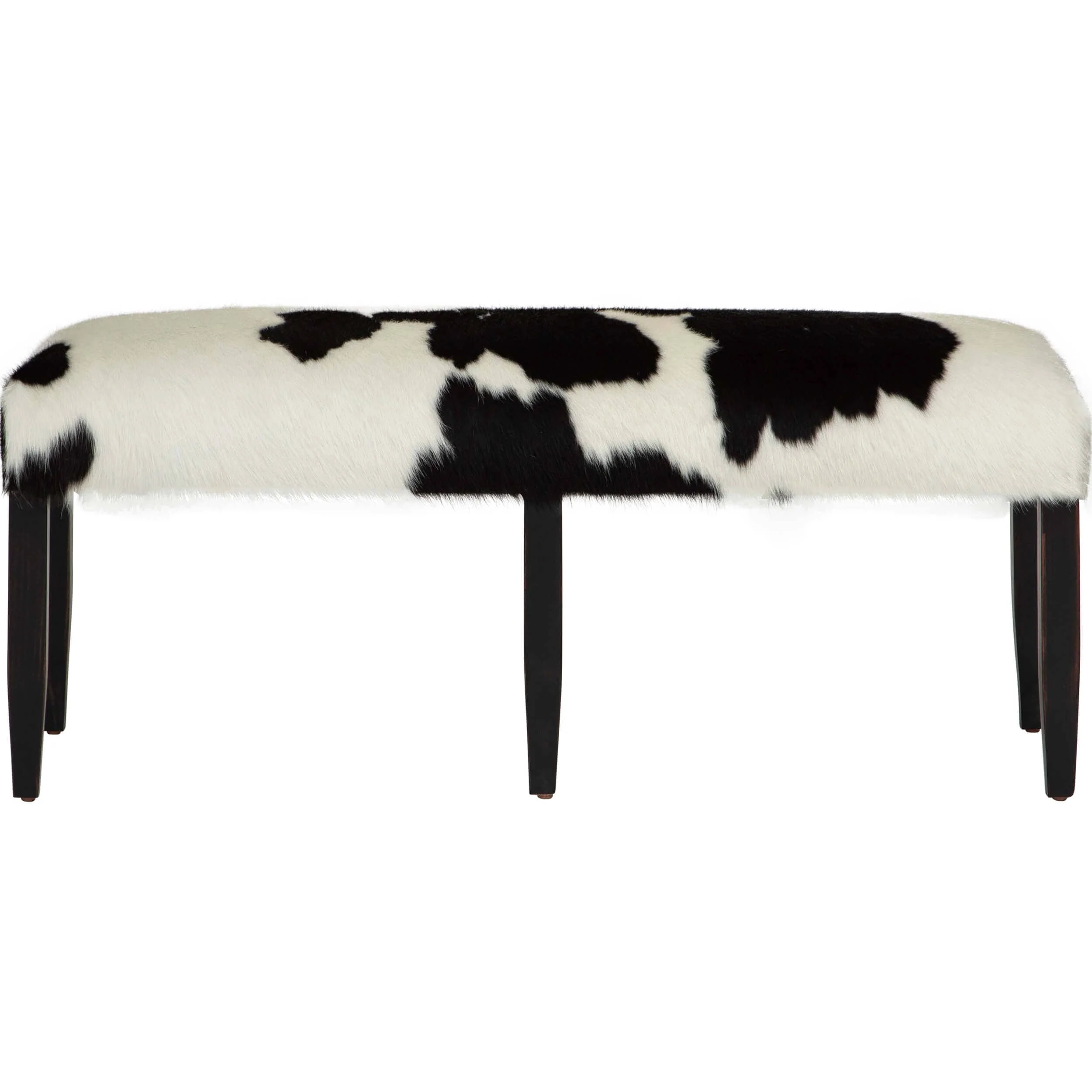 Cowhide Bench, Black/White - Image 2
