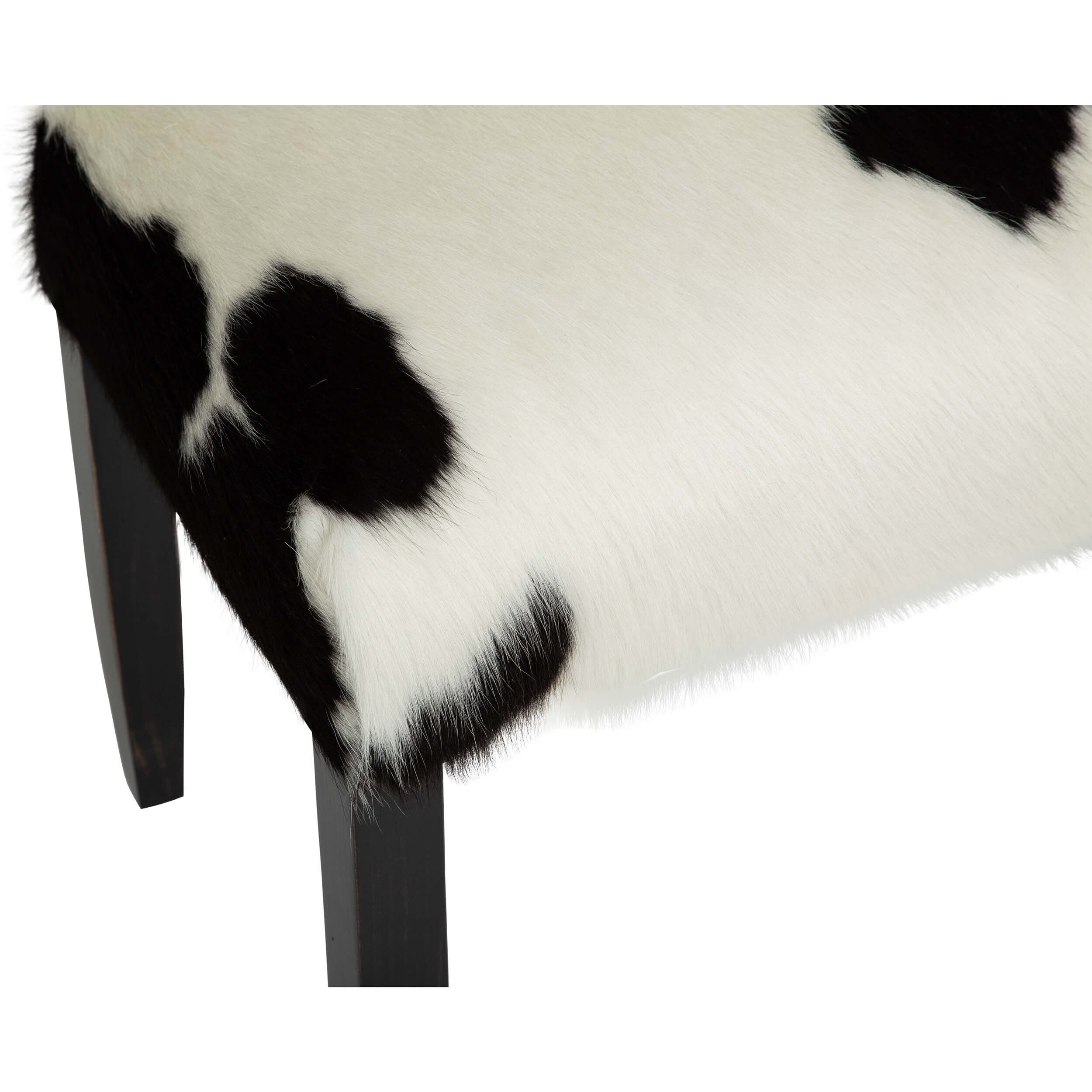 Cowhide Bench, Black/White - Image 4