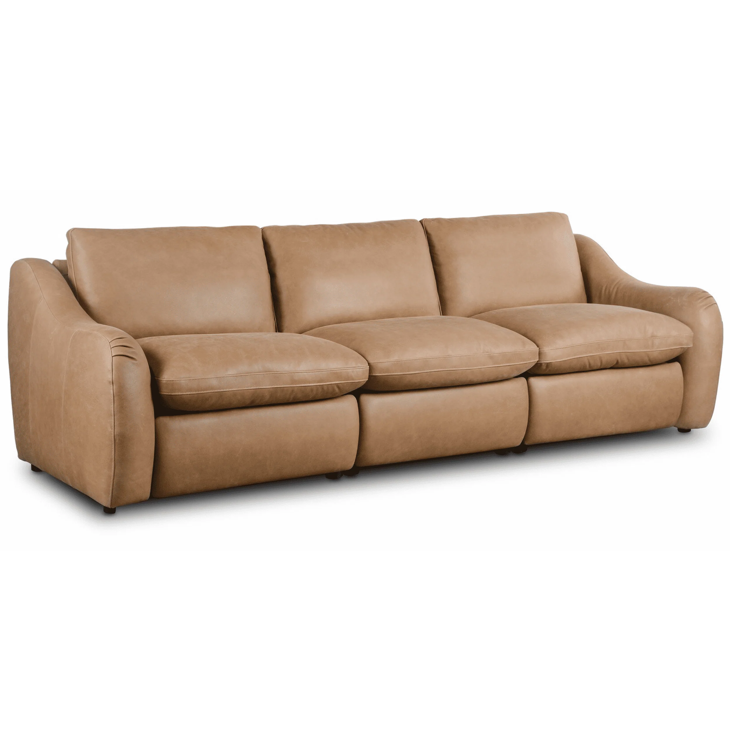 Crawford 3 Piece Leather Power Recliner Sofa, Palermo Drift - Image 3