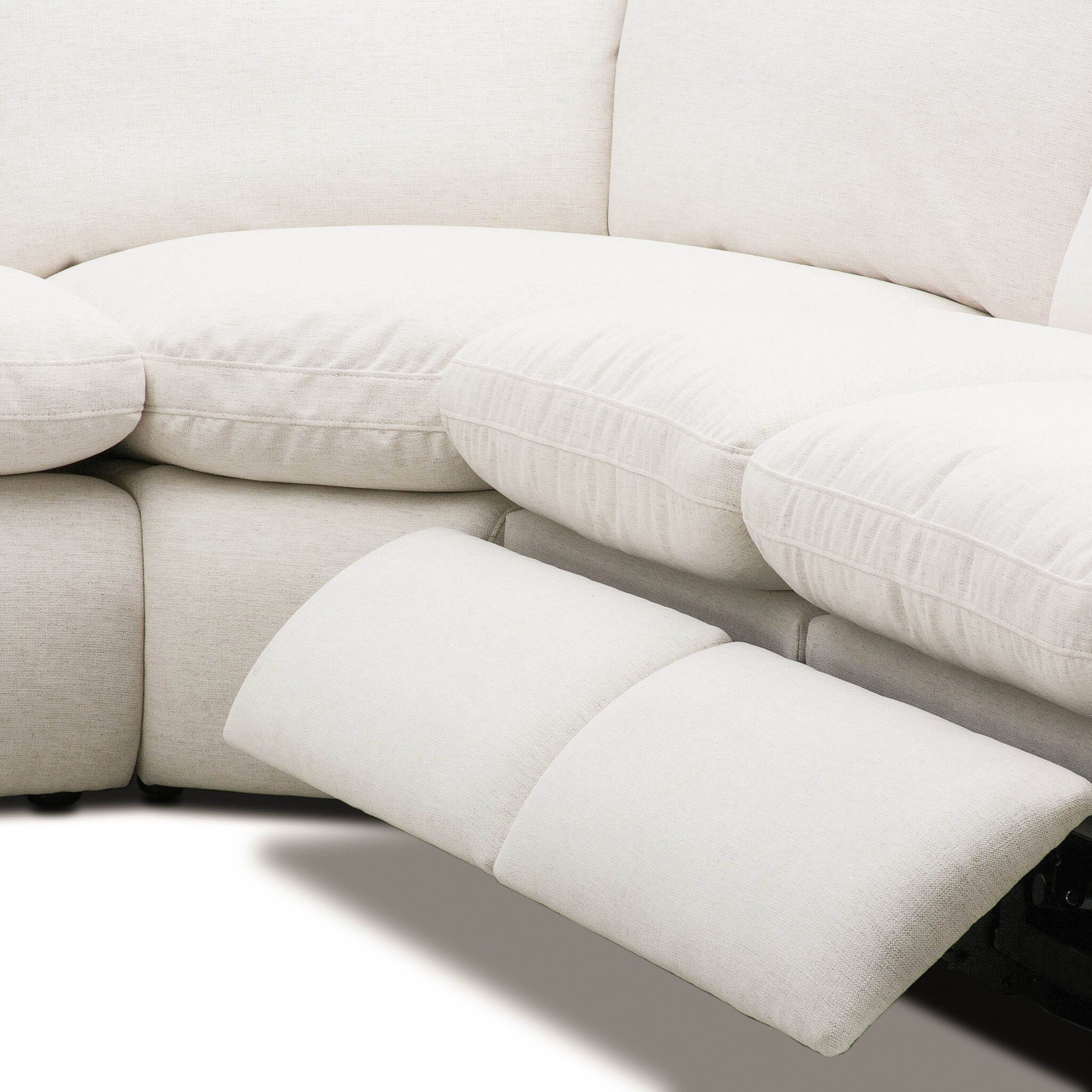 Crawford Power Recliner 5-Piece Sectional, Nomad Snow - Image 5