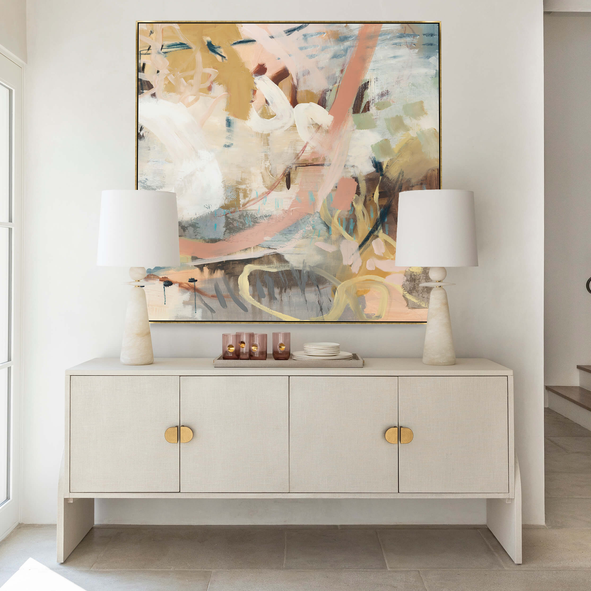 Cressida Sideboard, Ivory Painred Linen by Four Hands - Image 6