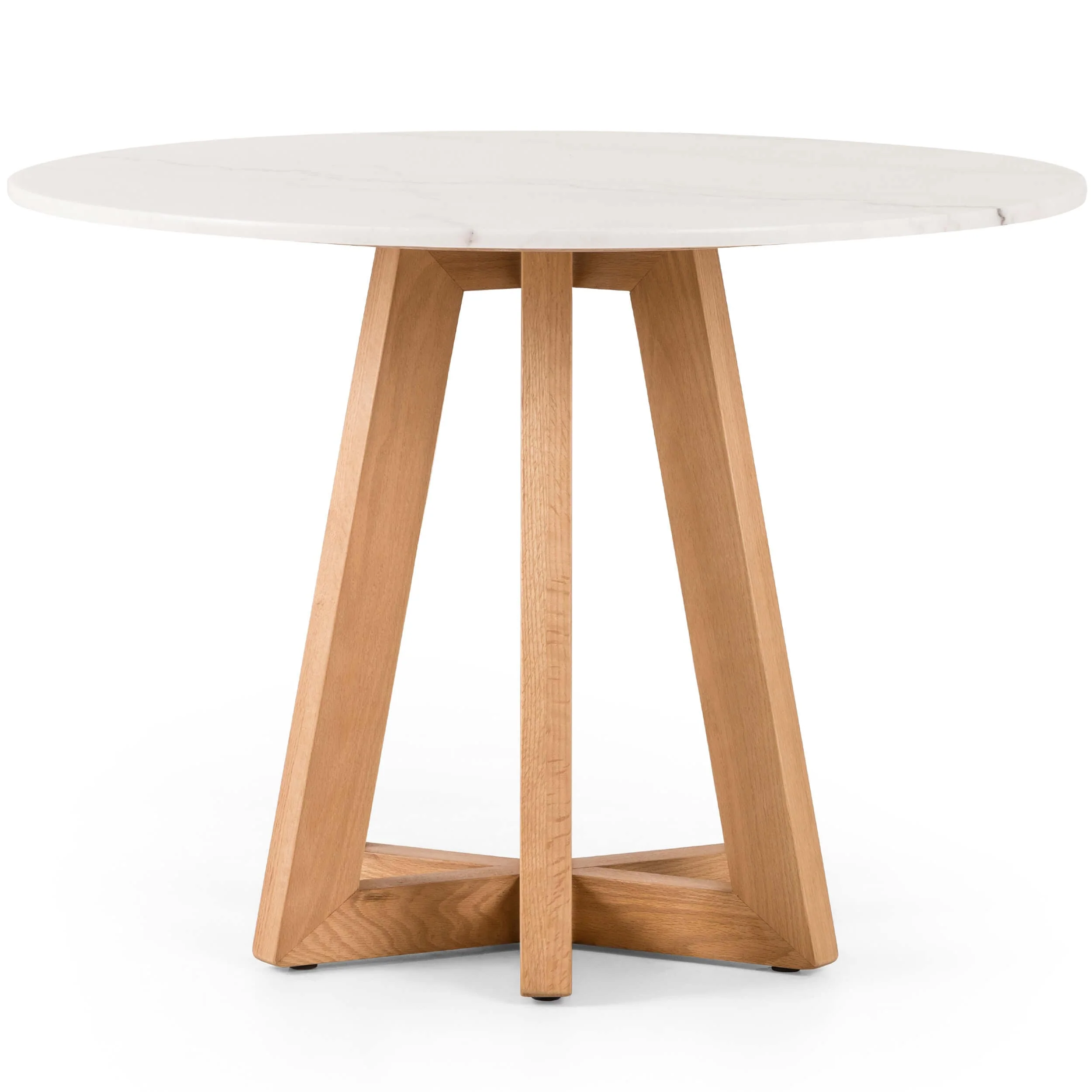 Creston 42" Dining Table, White Marble - Image 2