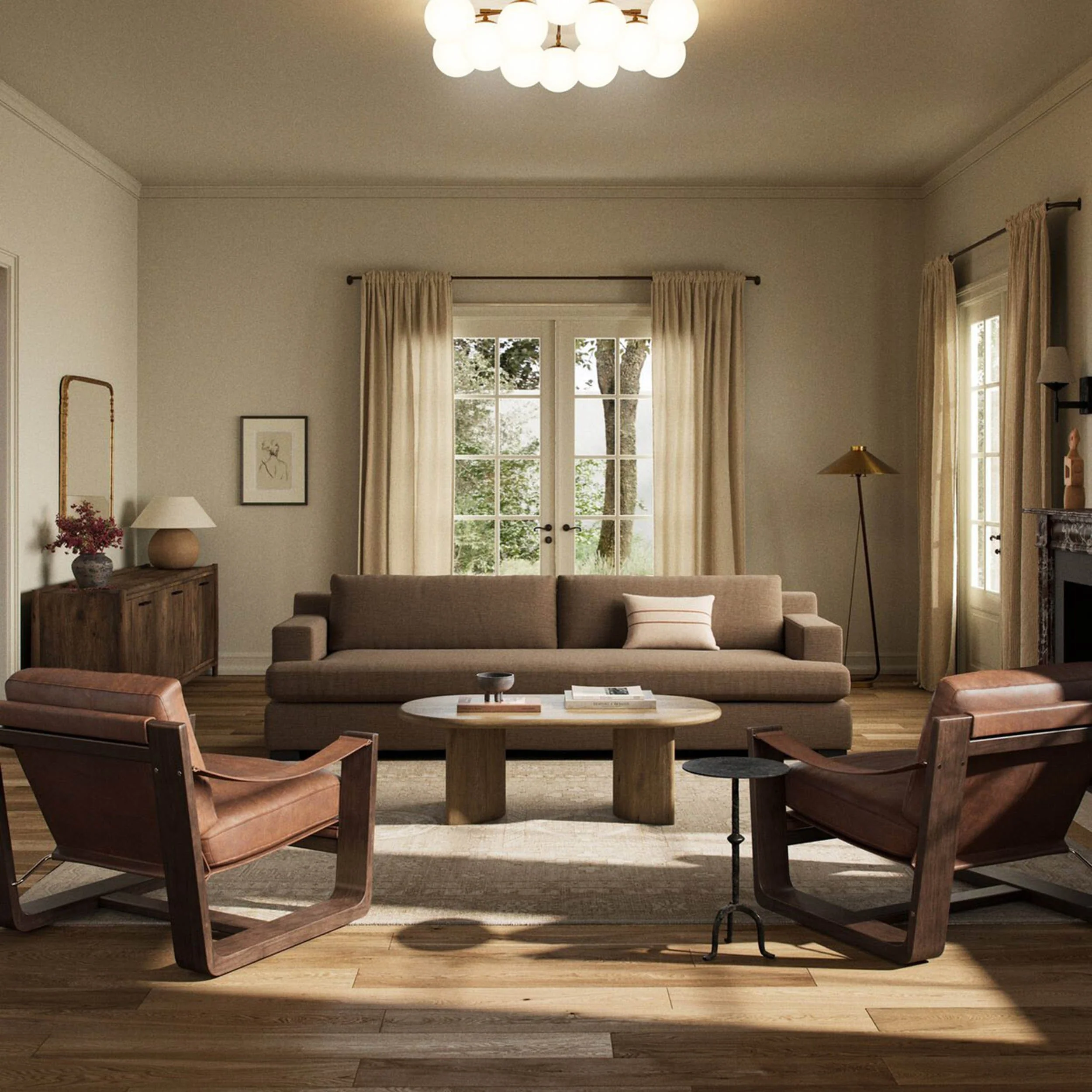 Crispin Sofa, Nomad Mushroom by Four Hands - Image 4