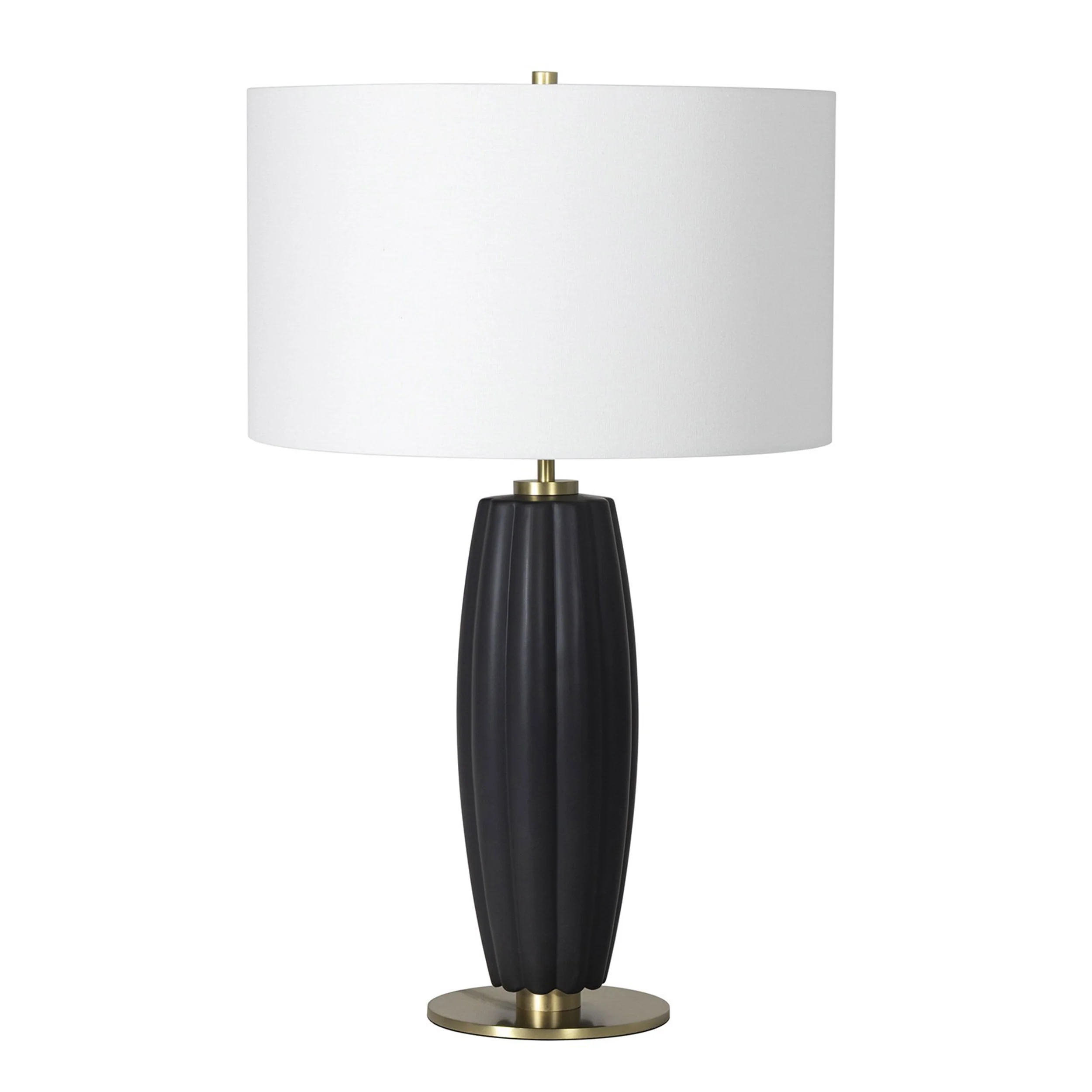 Crocus Ceramic Table Lamp, Black