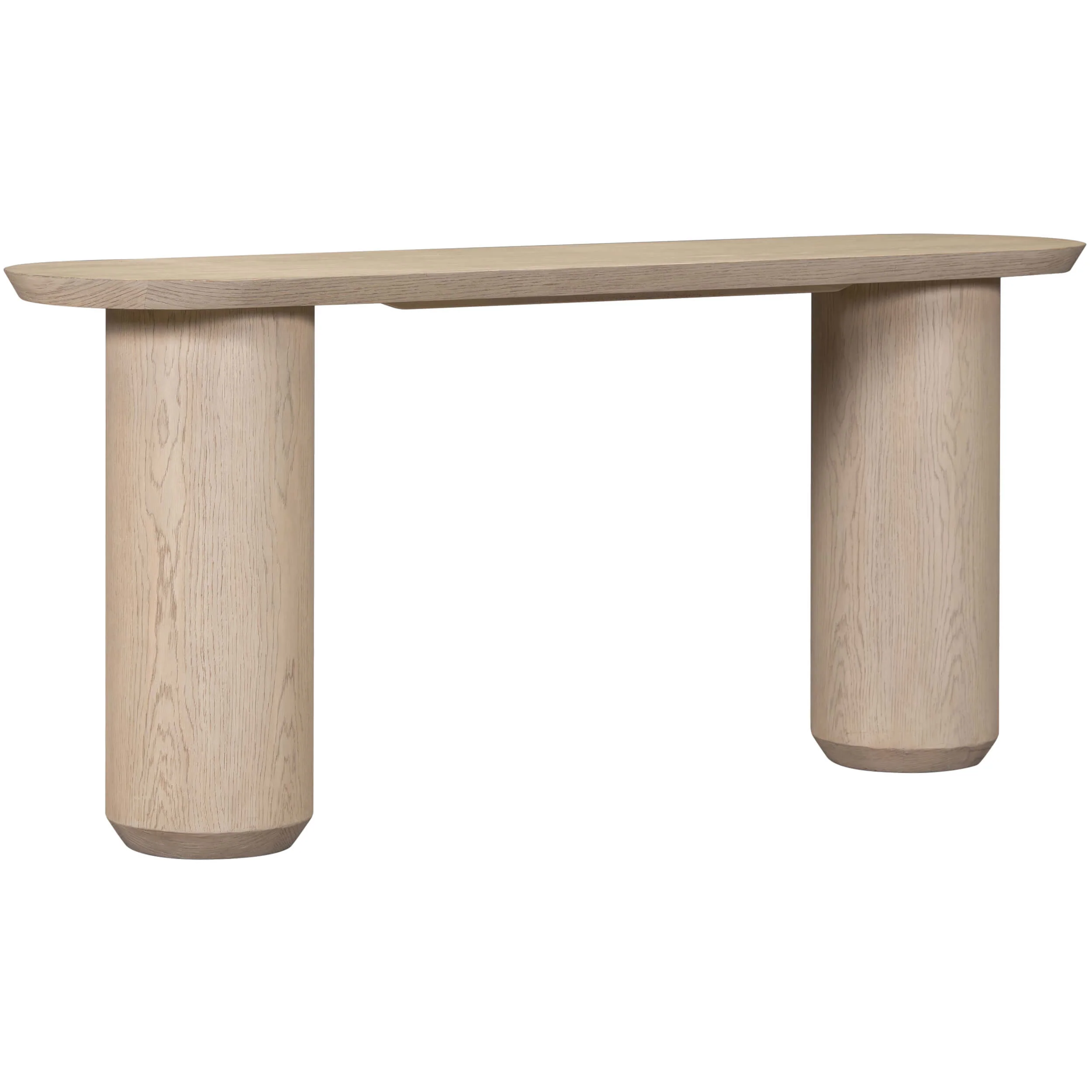 Cromwell Console Table, Raw Oak