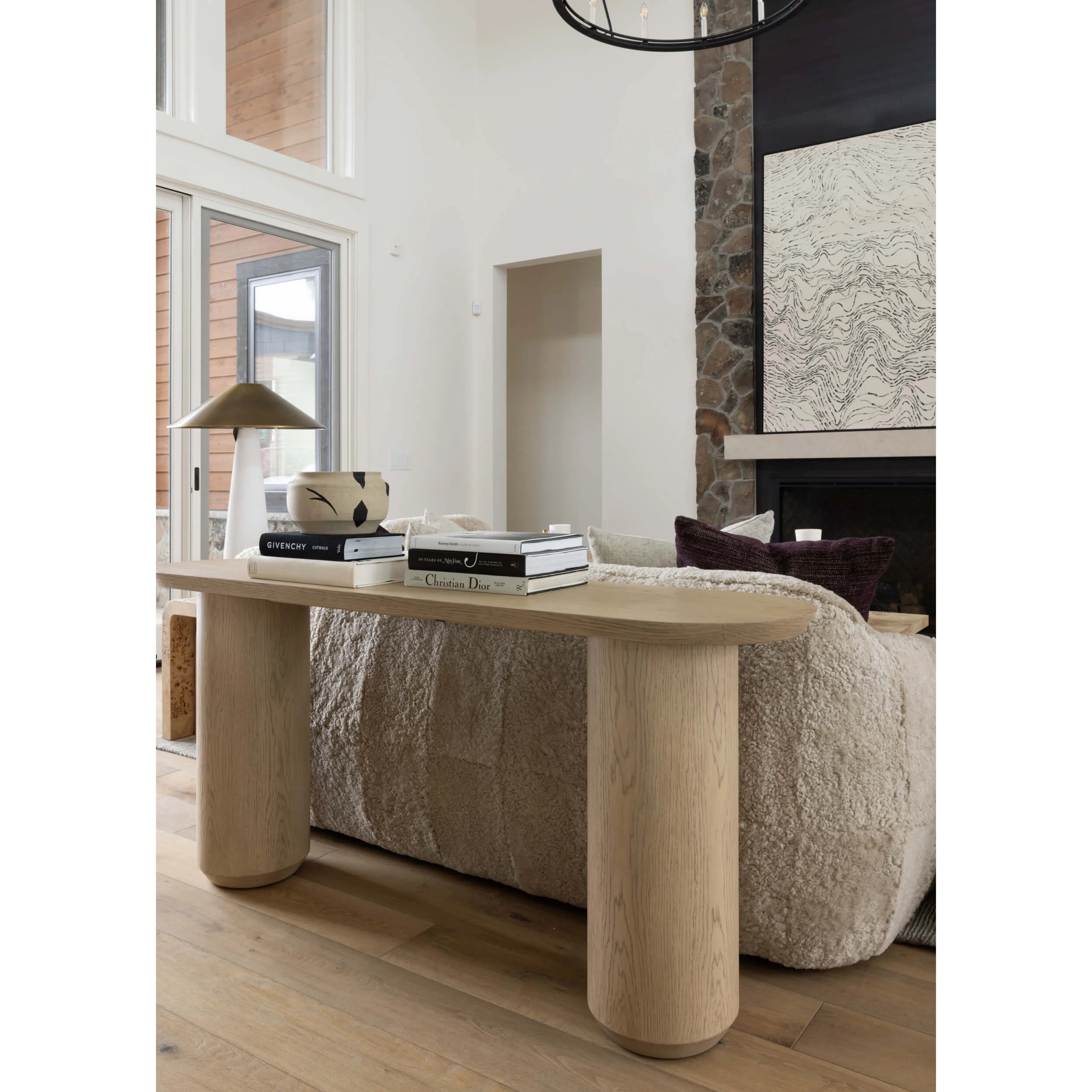 Cromwell Console Table, Raw Oak - Image 6