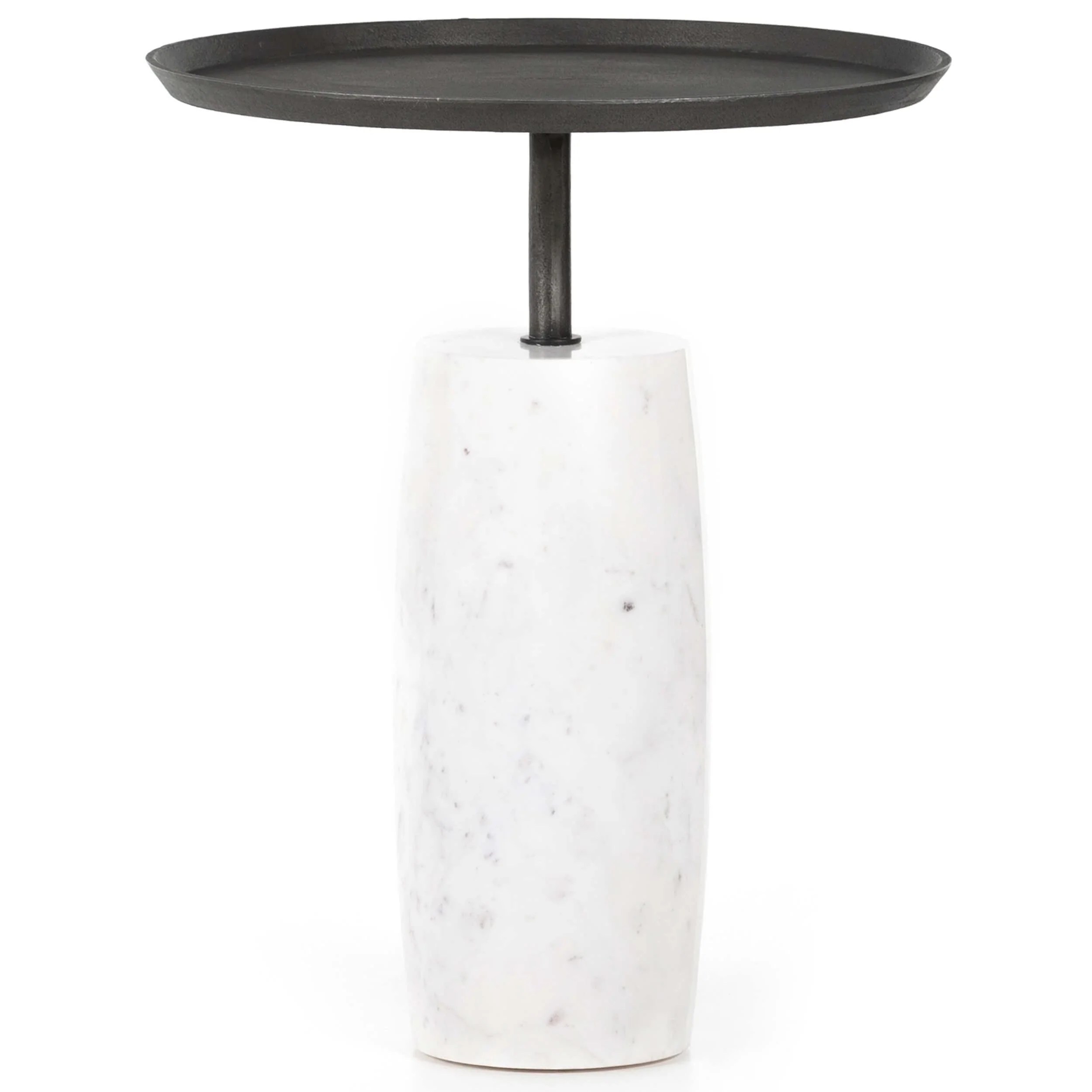 Cronos End Table, White by Four Hands