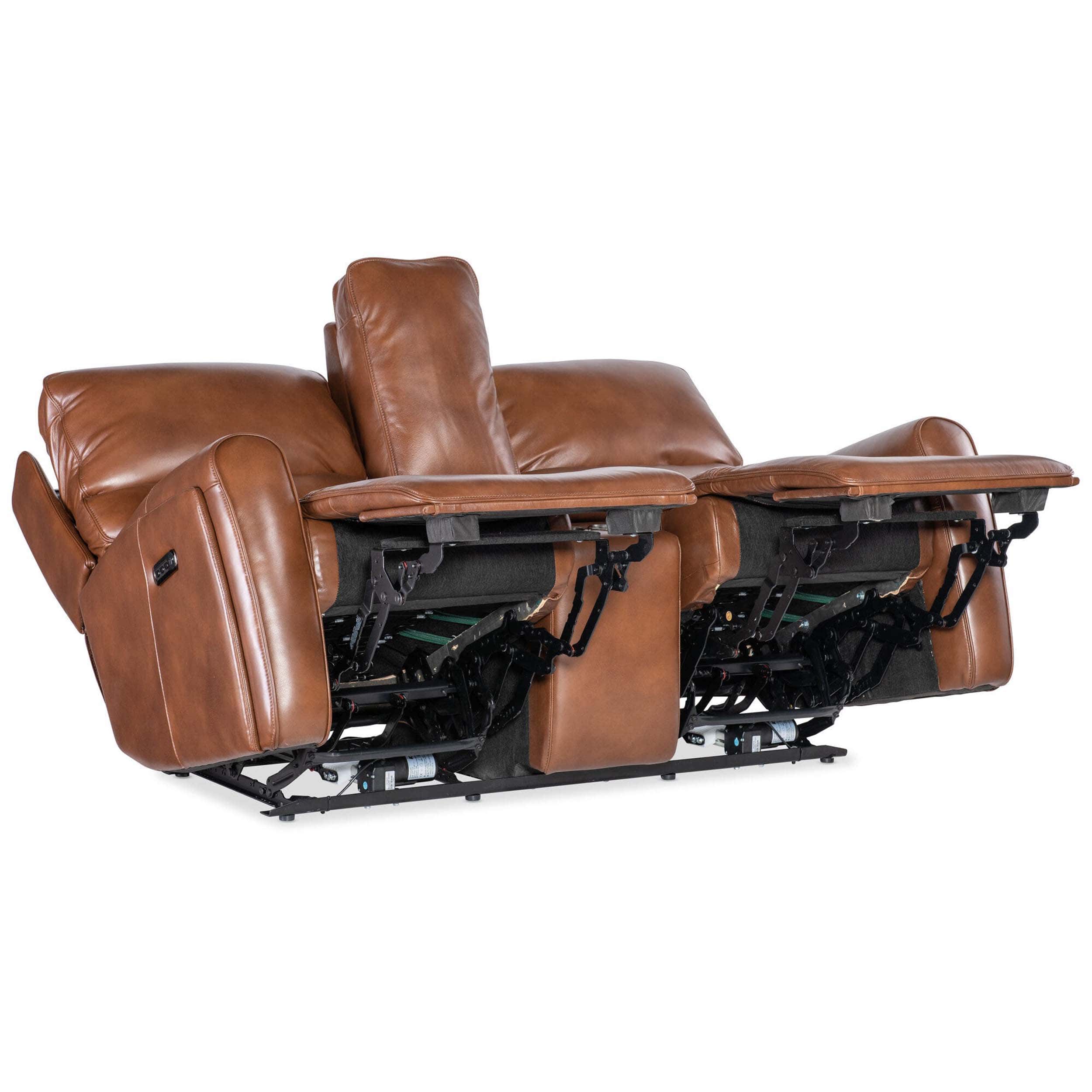 Crosby Leather Zero Gravity Power Console Loveseat, Giotto - Image 5