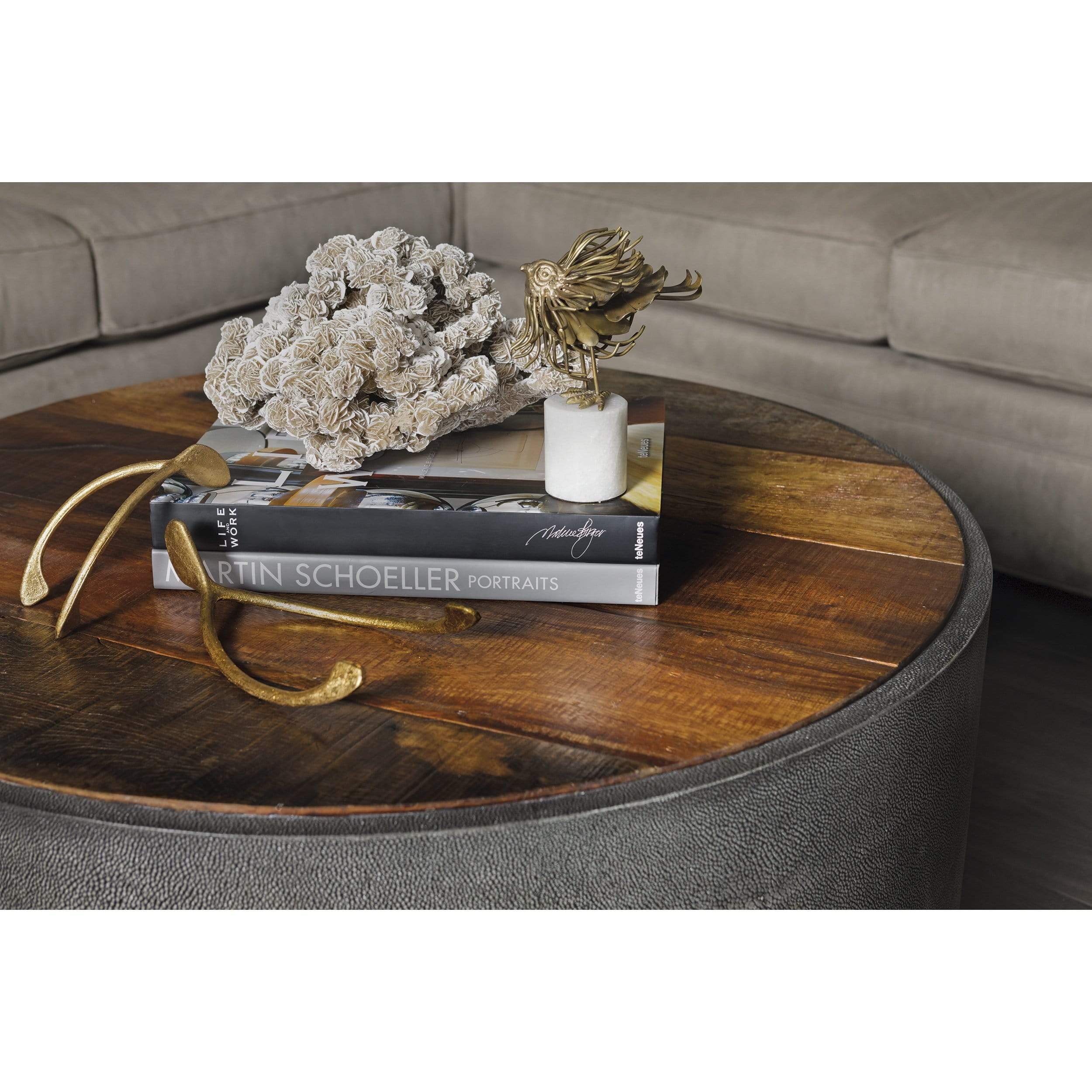 Crosby Round Coffee Table by Four Hands - Image 4