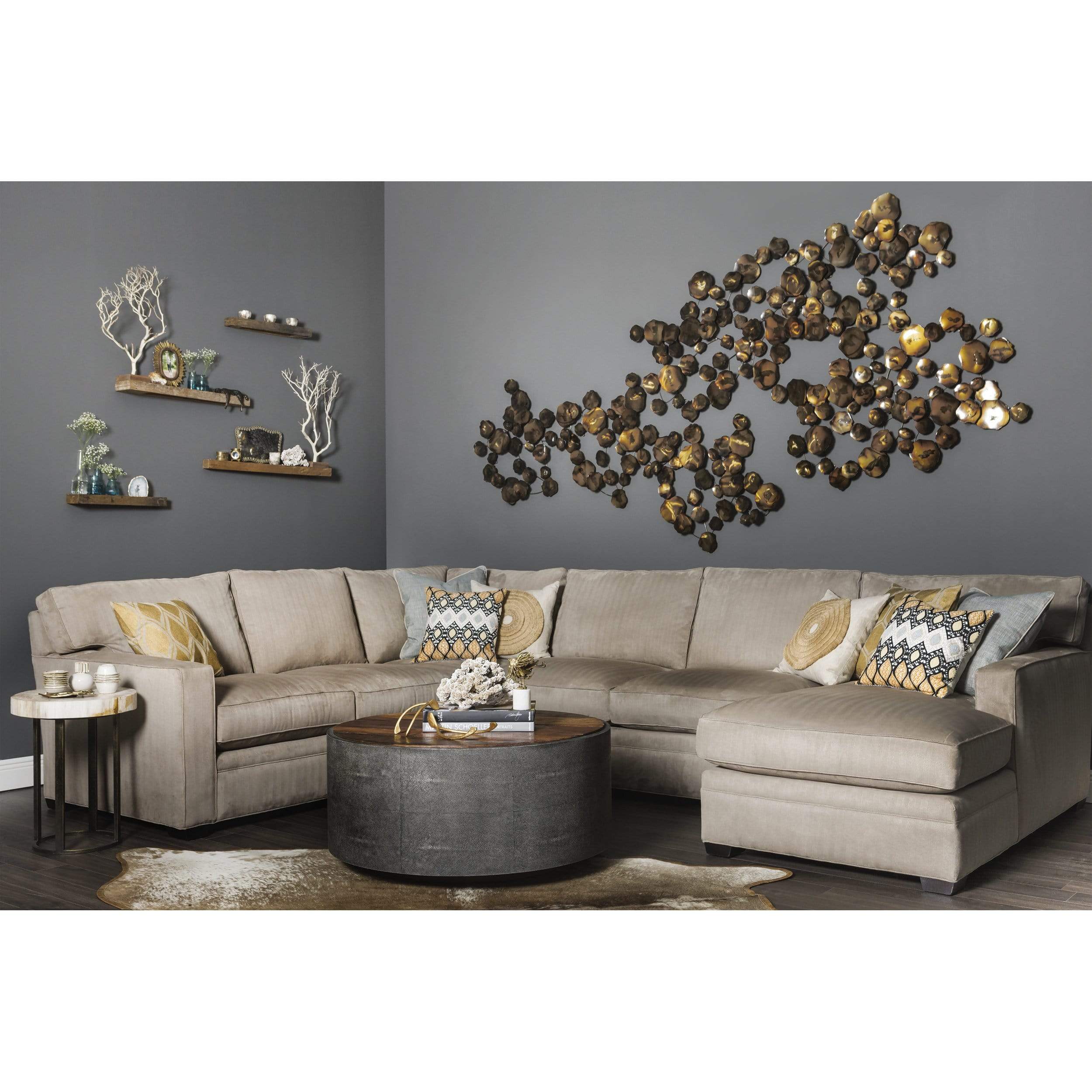 Crosby Round Coffee Table by Four Hands - Image 6