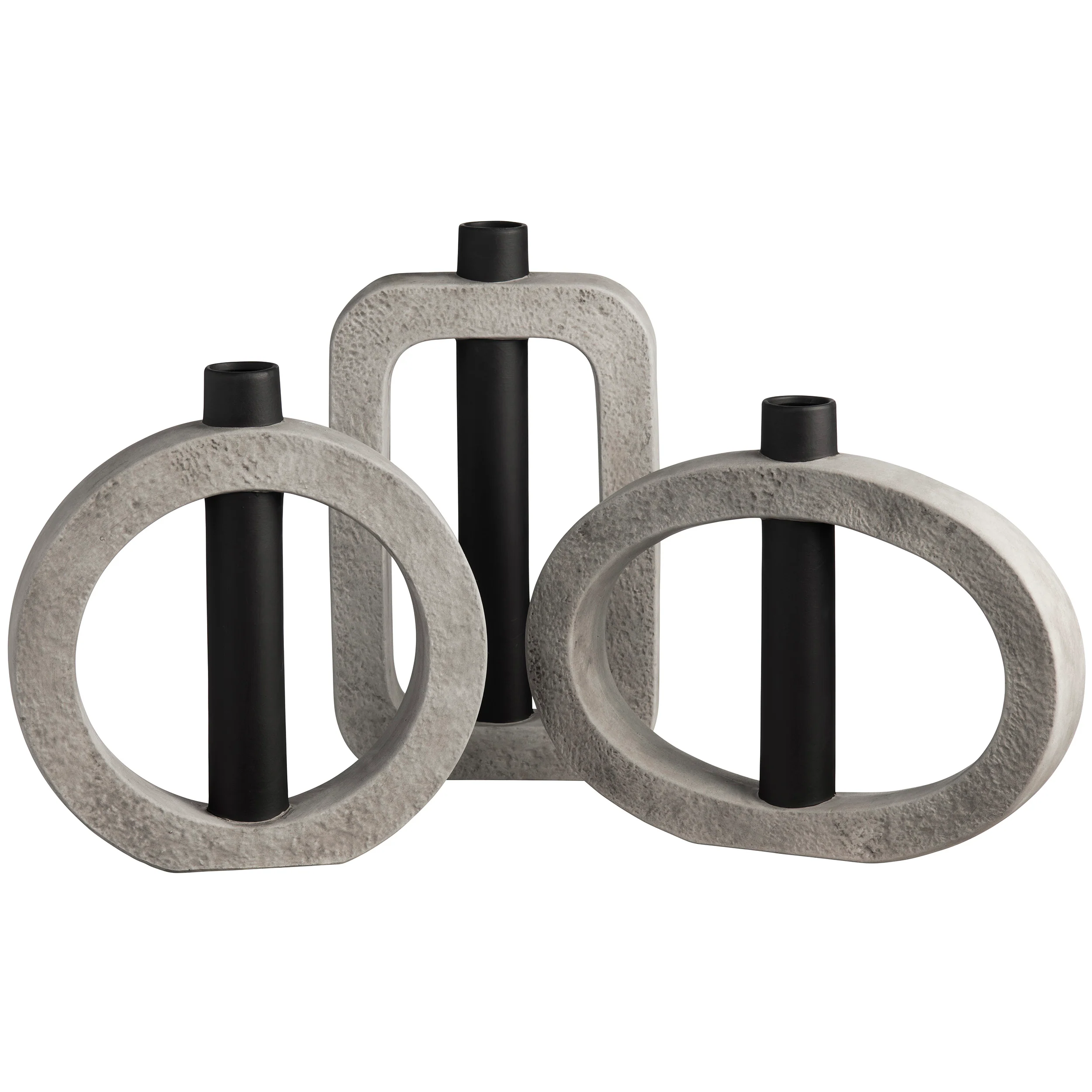 Crosby Square Vase, Grey - Image 2