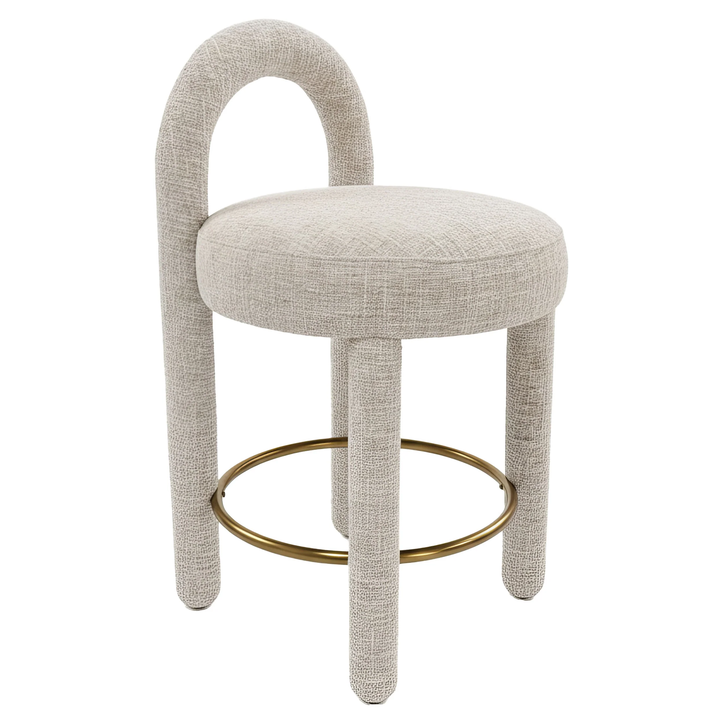 Curco Counter Stool, Gray, Set of 2