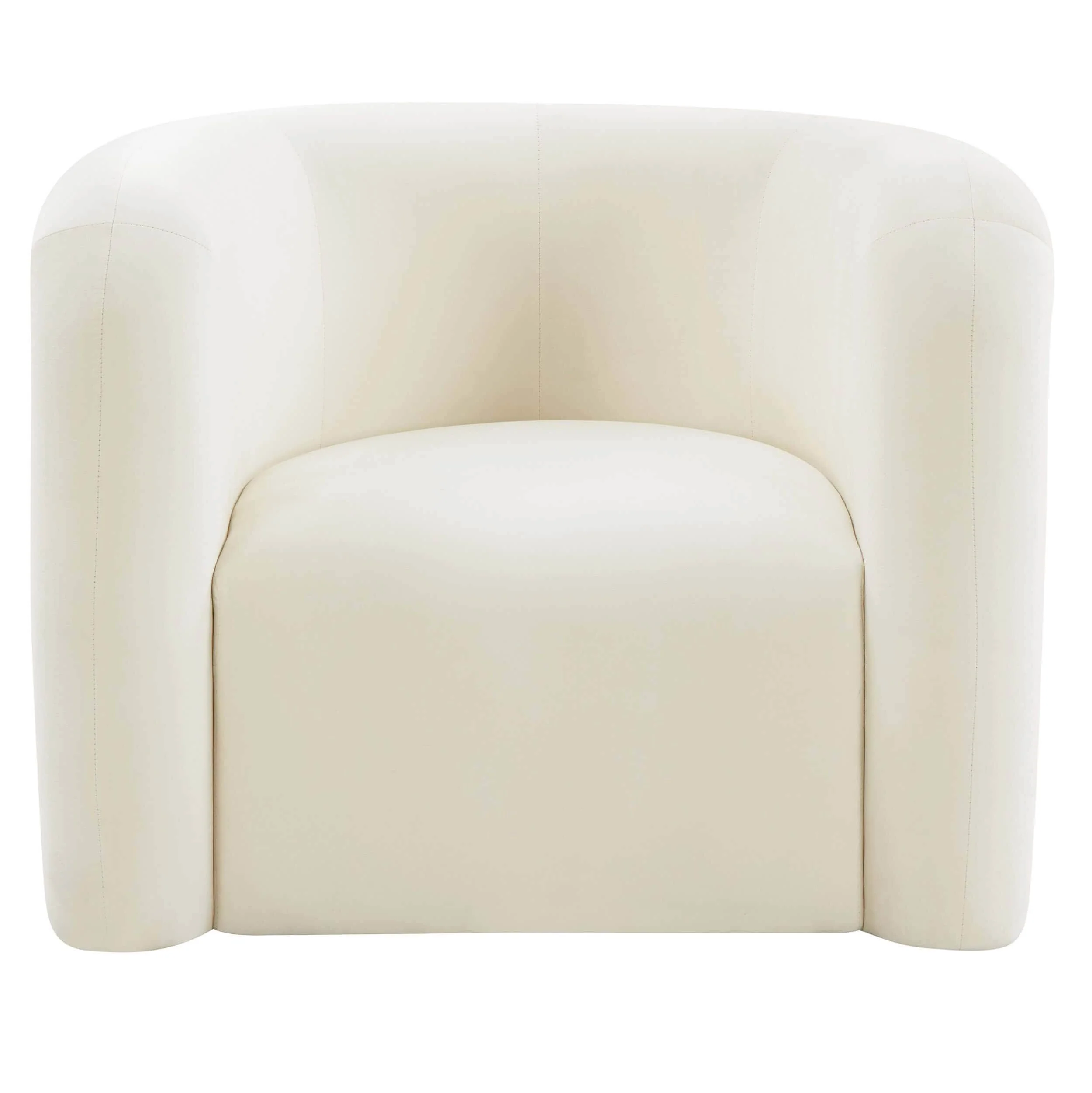 Curves Lounge Chair, Cream