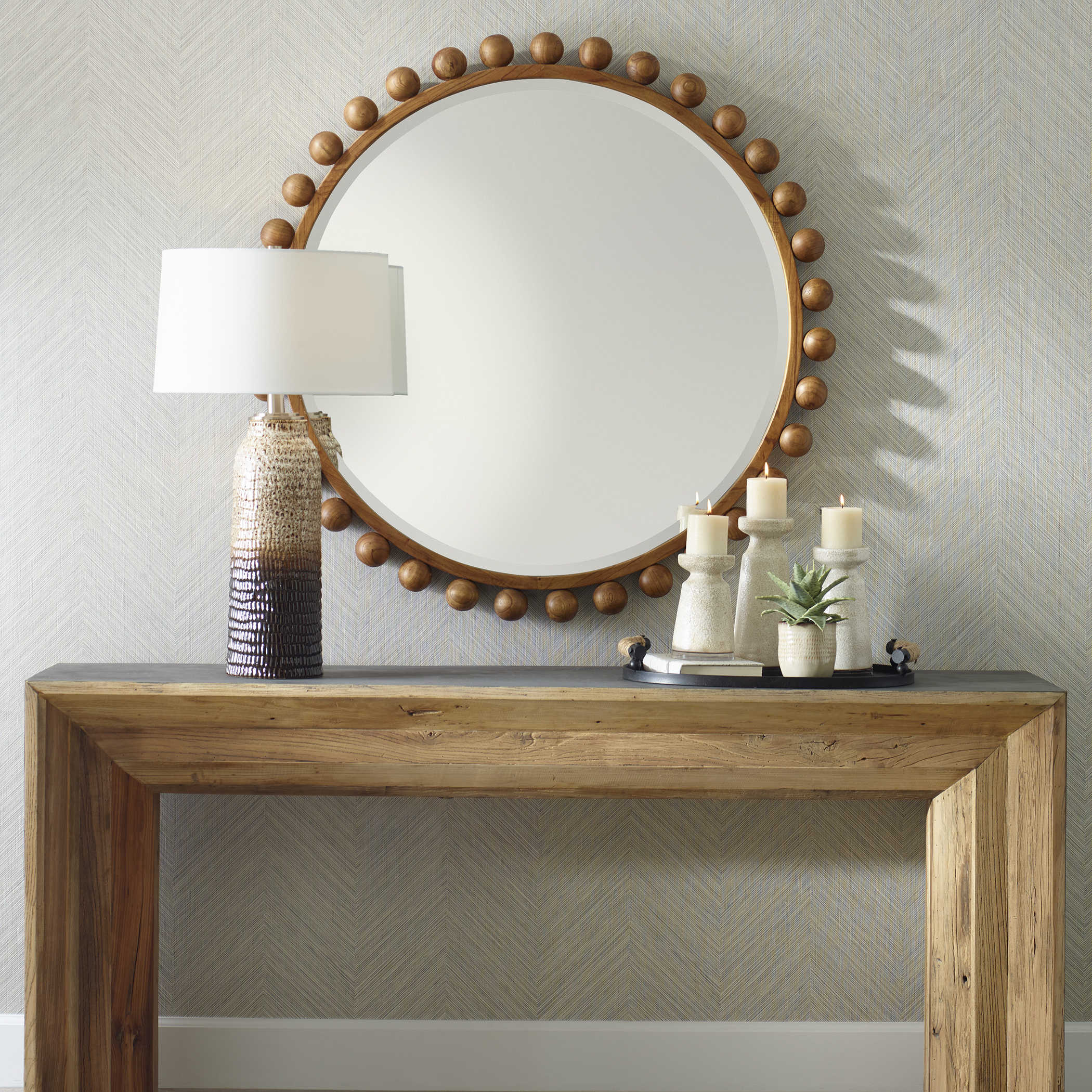 Cyra Mirror, Walnut - Image 3