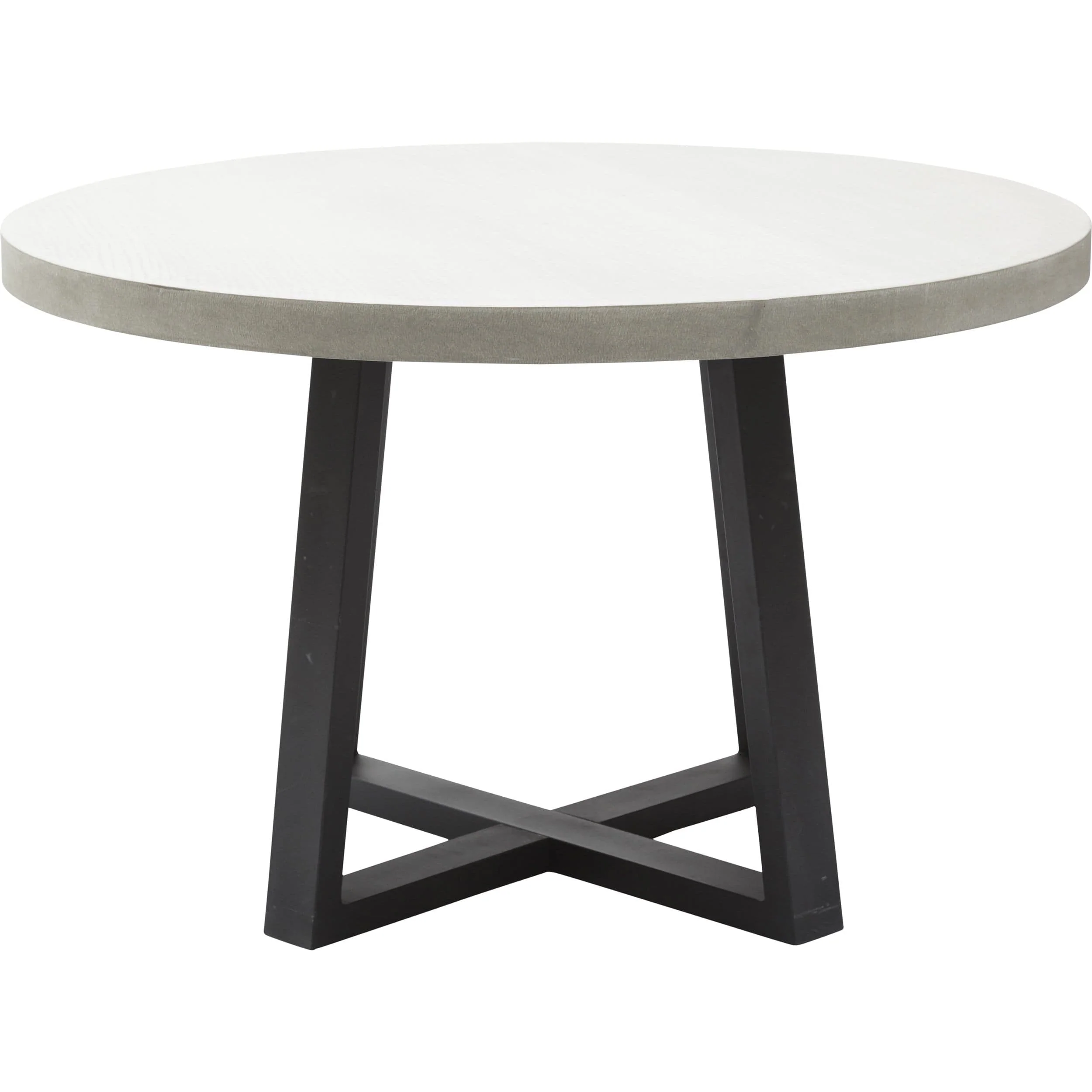 Cyrus 48" Round Dining Table, Grey by Four Hands - Image 3