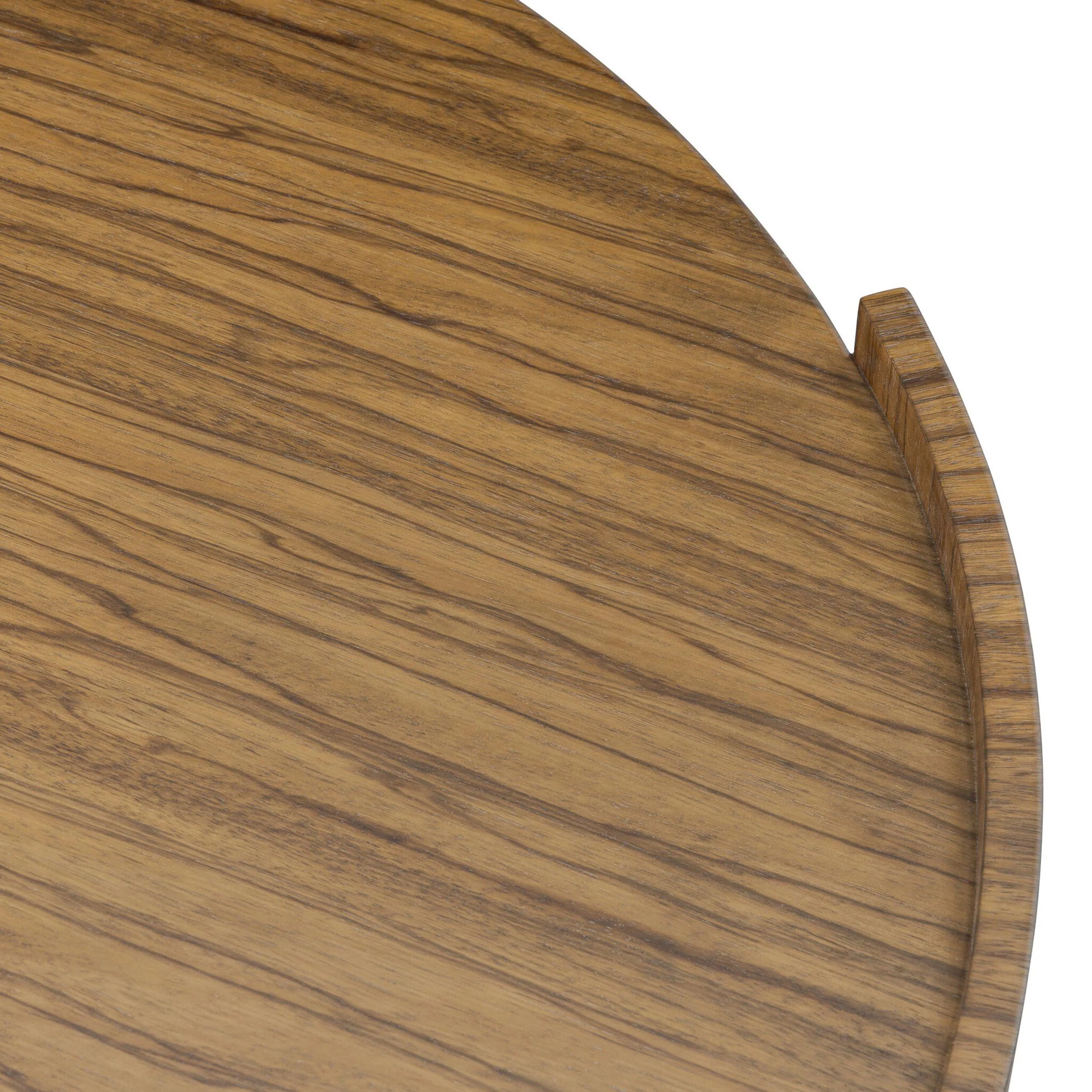 Damari Round Coffee Table, Medium Brown by Four Hands - Image 6