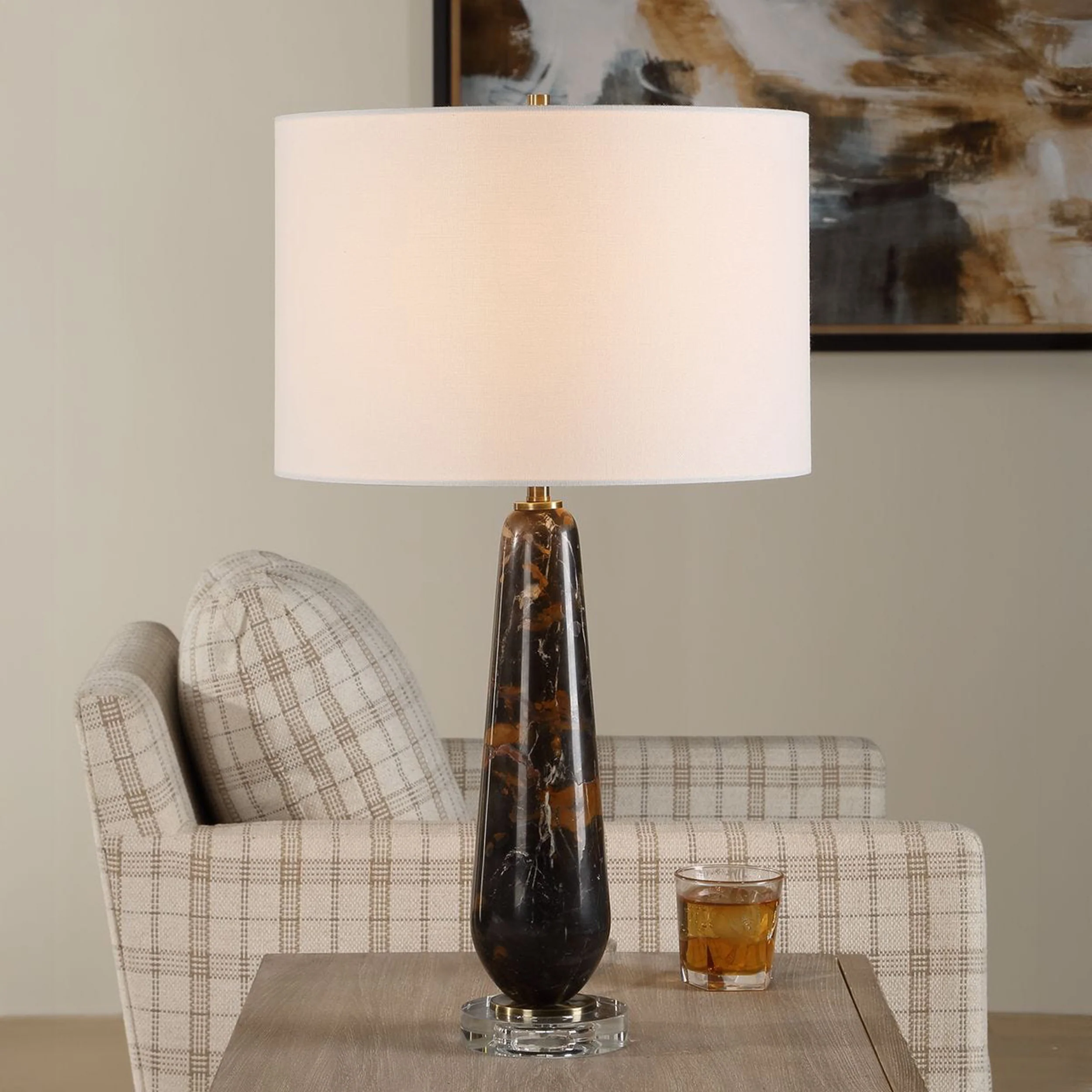 Dames Table Lamp, Black/Gold - Image 5